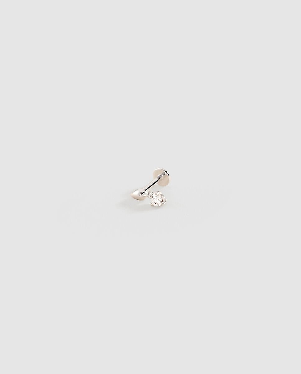 Imagen 1 de Piercing hélix & tragus mix& match - Agatha Paris - cristal / - Plateado Plateado