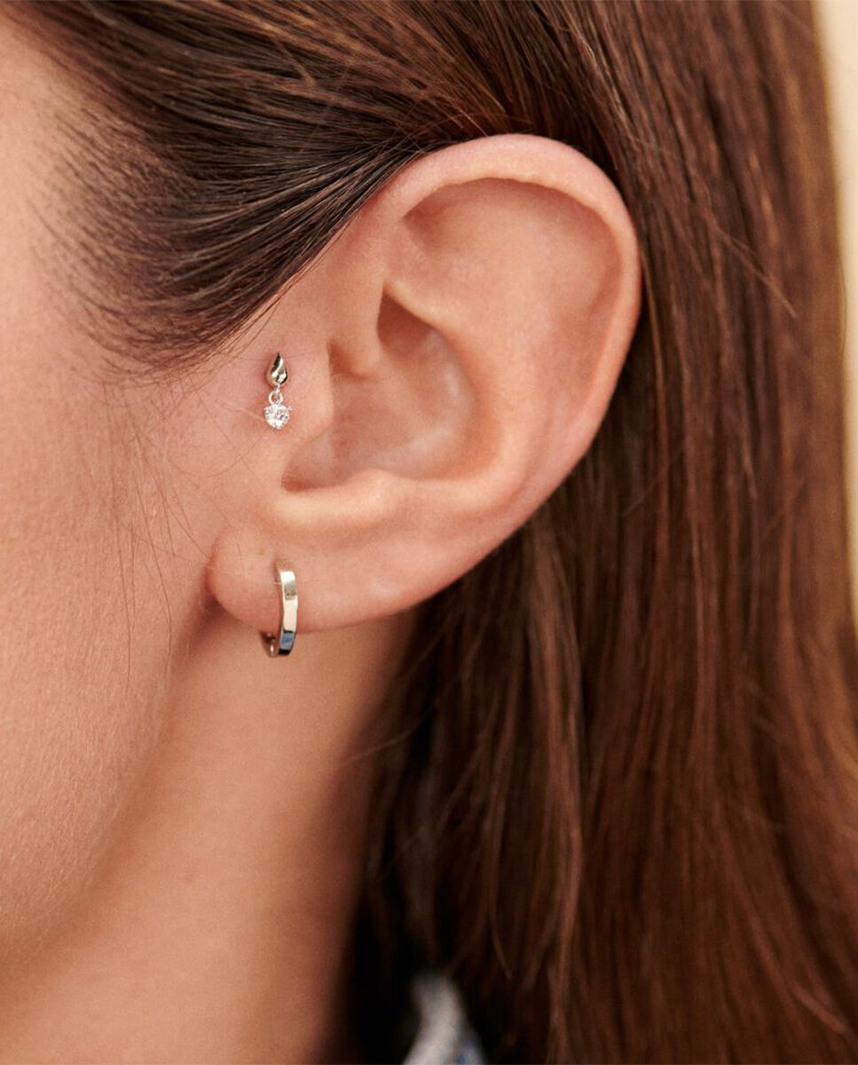 Imagen 3 de Piercing hélix & tragus mix& match - Agatha Paris - cristal / - Plateado Plateado