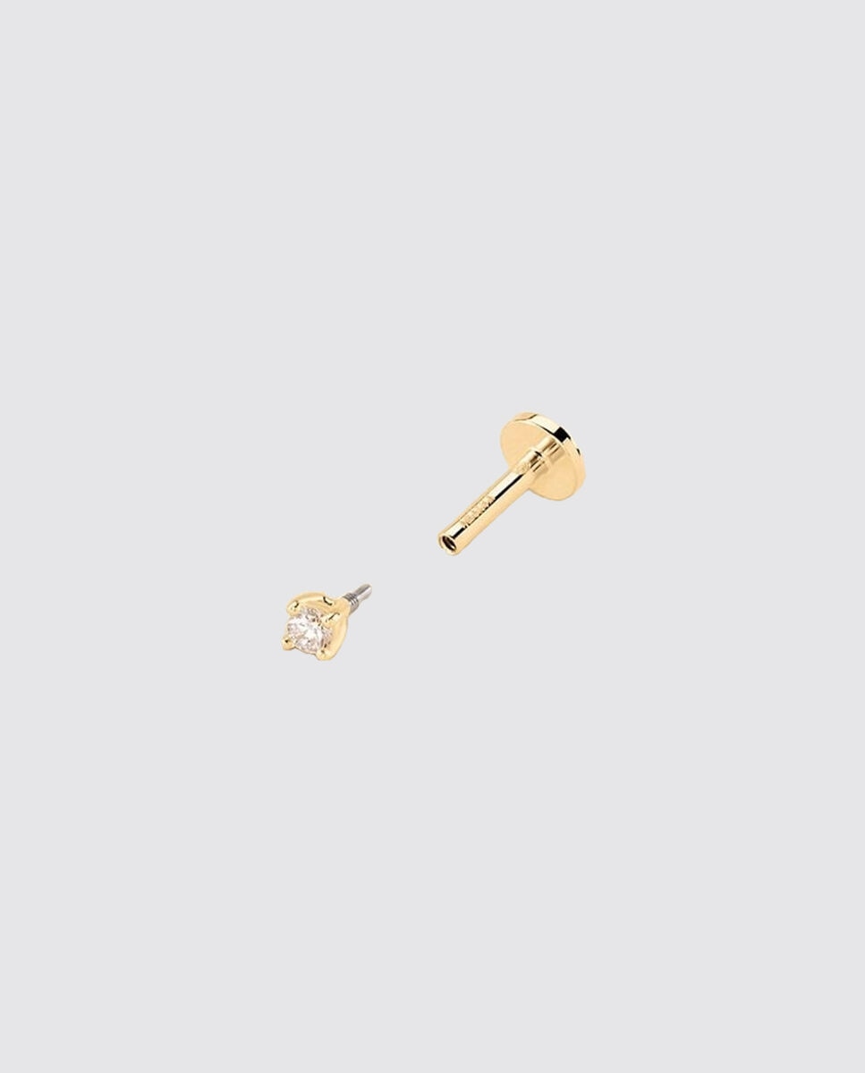 Piercing hélix & tragus mix& match - Agatha Paris - cristal / dorado - Blanco Blanco-2