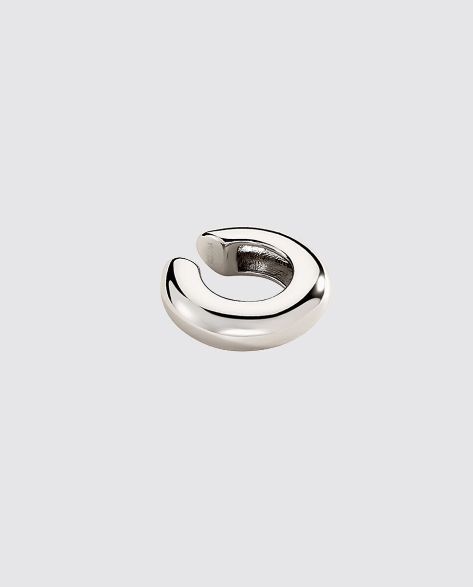 Falso piercing acabado en rodio en forma de aro espeso 50 aniversario - Agatha Paris - Plateado Plateado-1