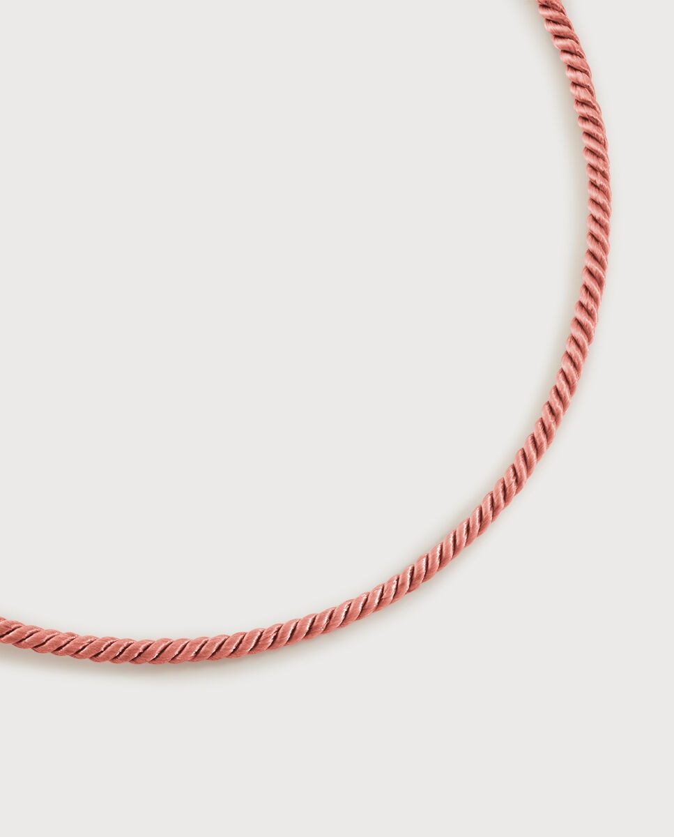 Collar de cordón talismans de algodón satinado - Agatha Paris - Rojo Rojo-1