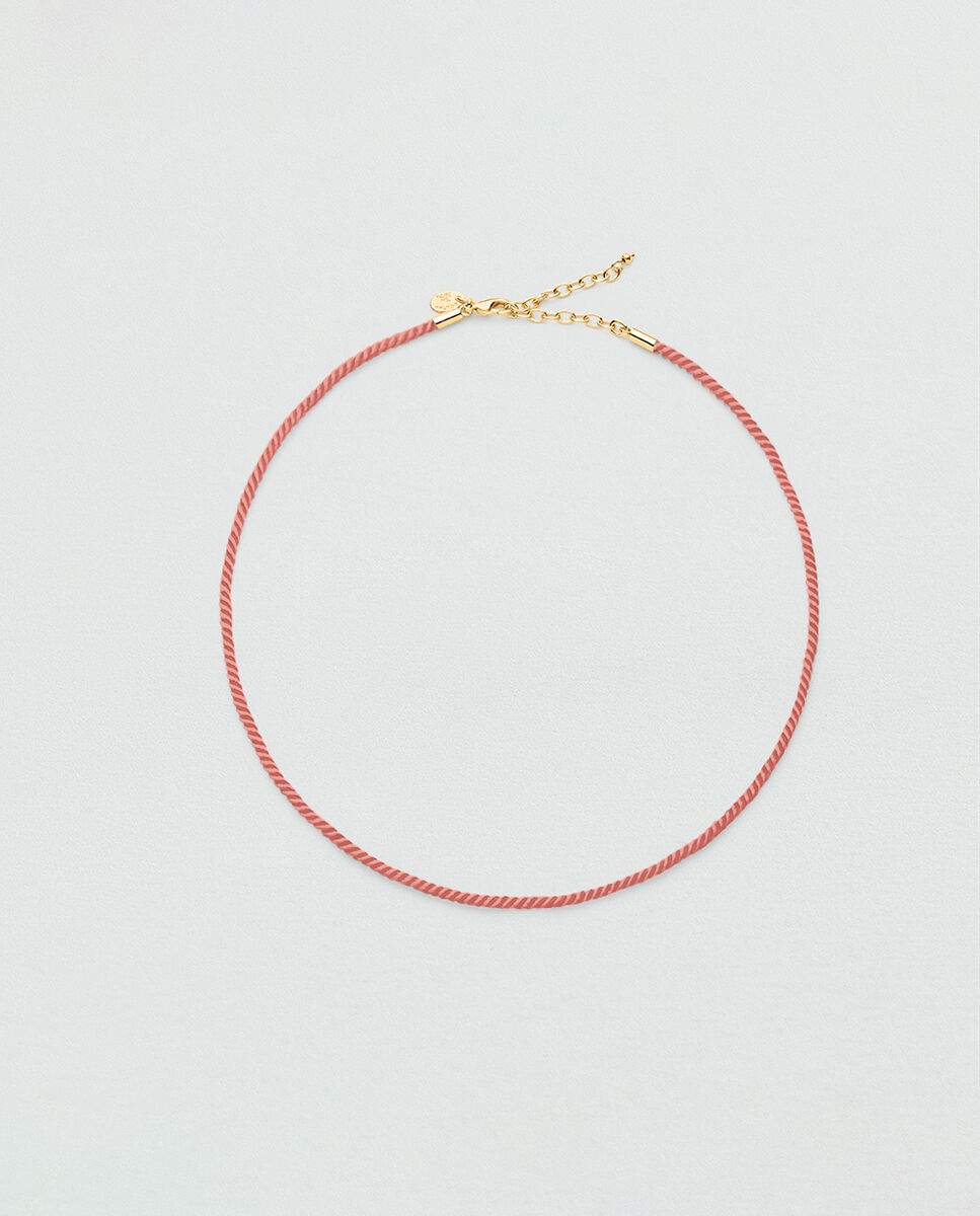 Collar de cordón talismans de algodón satinado - Agatha Paris - Rojo Rojo-2