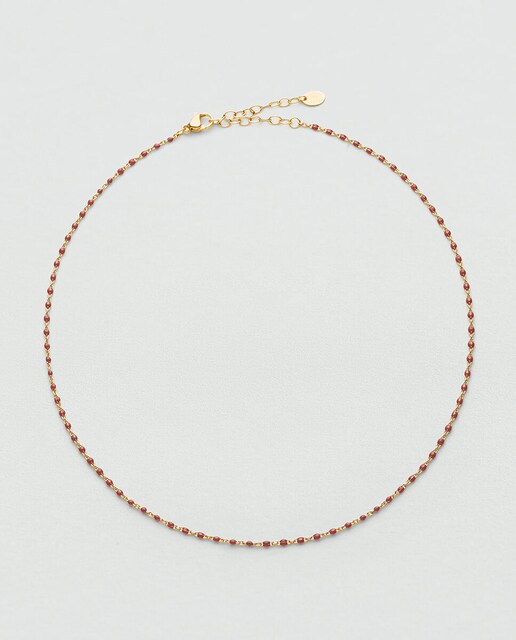 Imagen 0 de Collar corto Smarty de acero con bolitas de esmalte