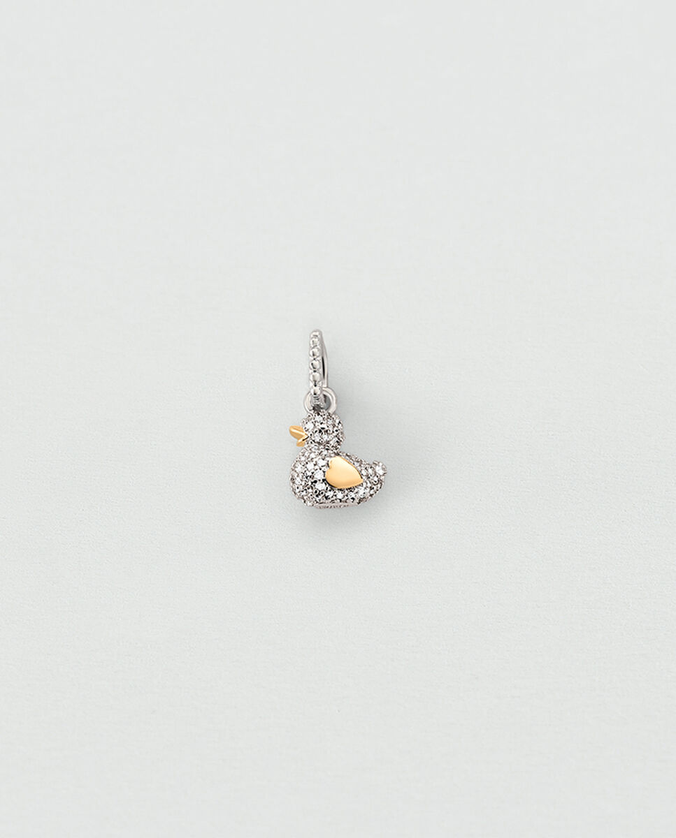 Imagen 0 de Colgante lucky pave plateado Blanco