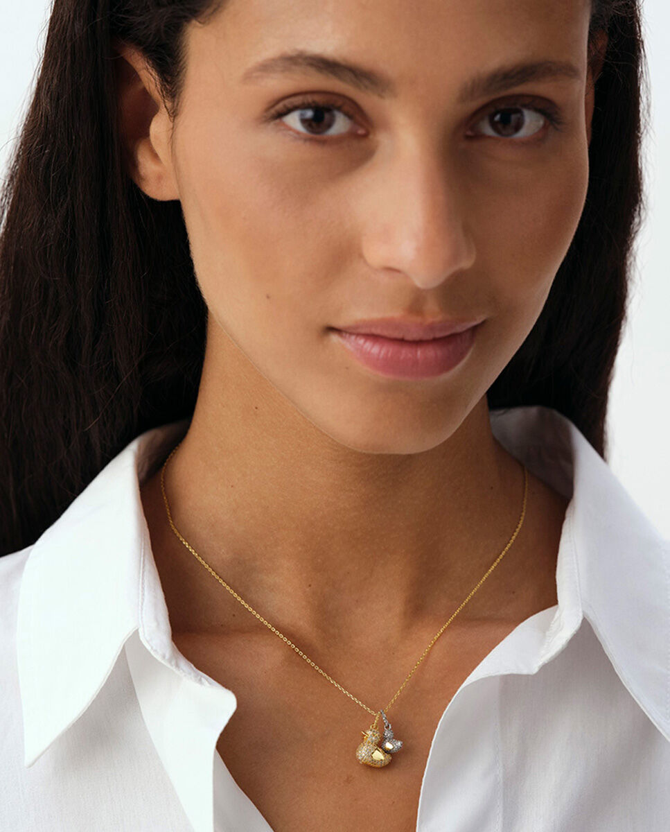 Colgante lucky pave plateado - Agatha Paris - Blanco Blanco-3