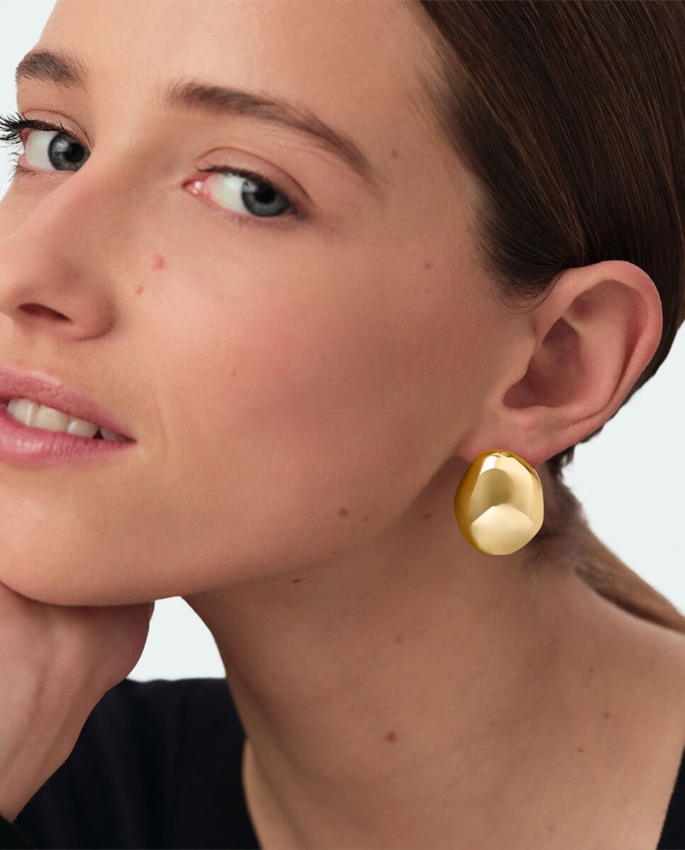 Pendientes xl odyssee acabados en oro con forma orgánica - Agatha Paris - Dorado Dorado-2
