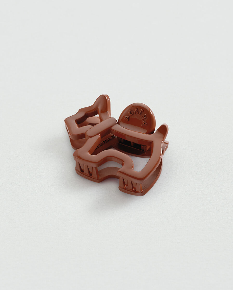 Nuestra pinza del pelo es ya un accesorio imprescindible para las clientas de agatha - Agatha Paris - Terracota Terracota-1