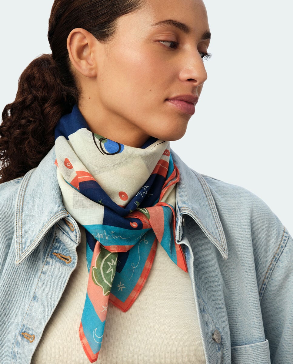 Foulard algodón pangea - Agatha Paris - Multicolor Multicolor-2