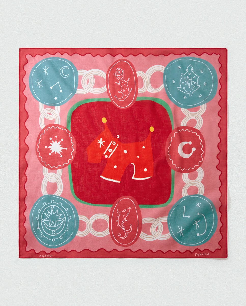 Foulard algodón bandana pangea - Agatha Paris - Multicolor Multicolor-1