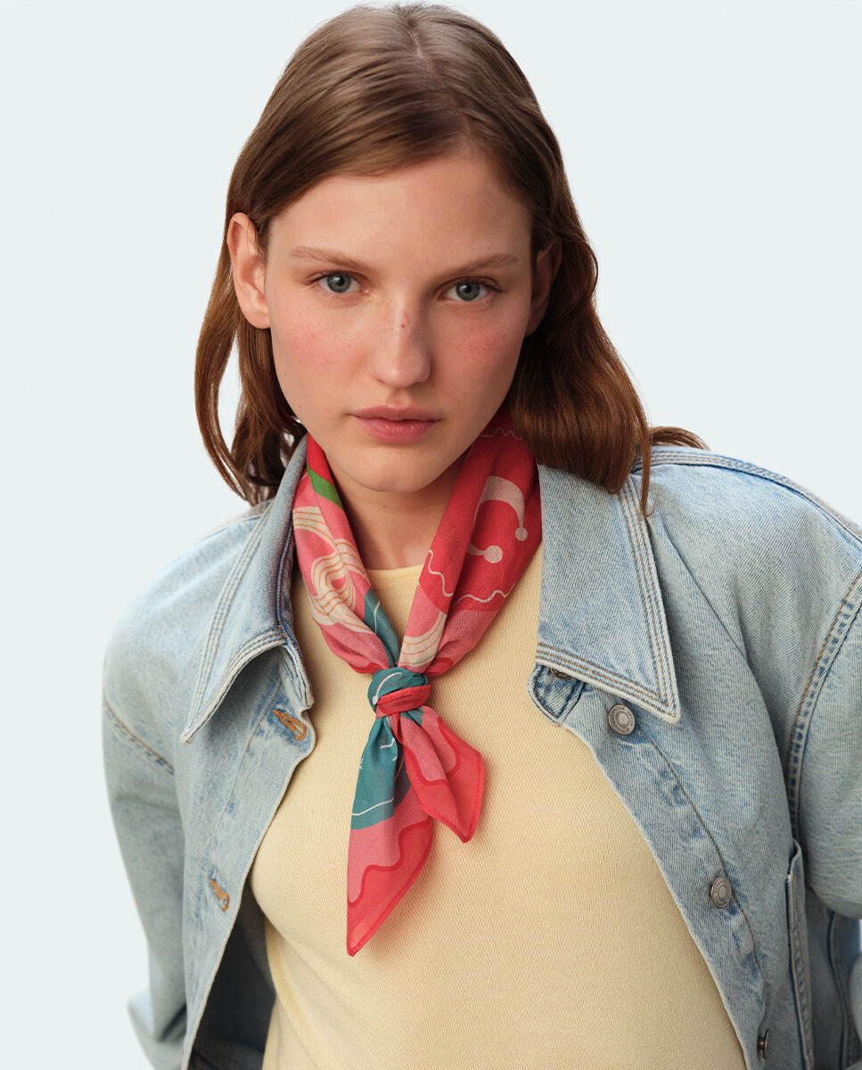 Foulard algodón bandana pangea - Agatha Paris - Multicolor Multicolor-3