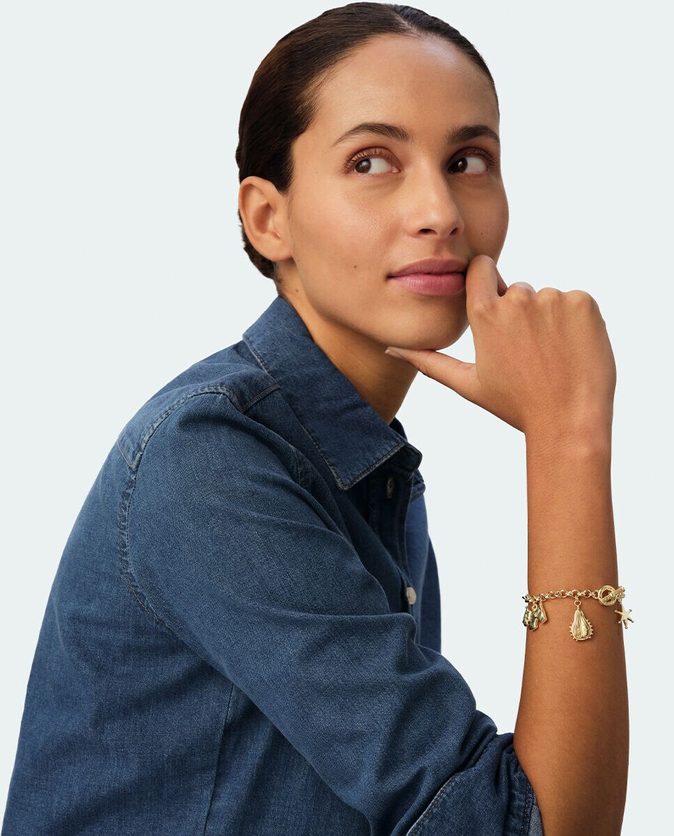 Imagen 3 de Pulsera colgantes pangea - Agatha Paris - Dorado Dorado