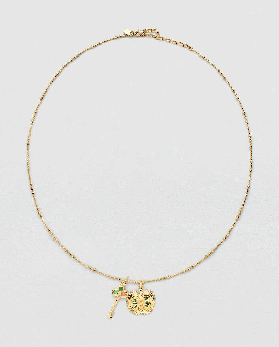 Collar largo manzana llave pangea - Agatha Paris - Multicolor Multicolor-3