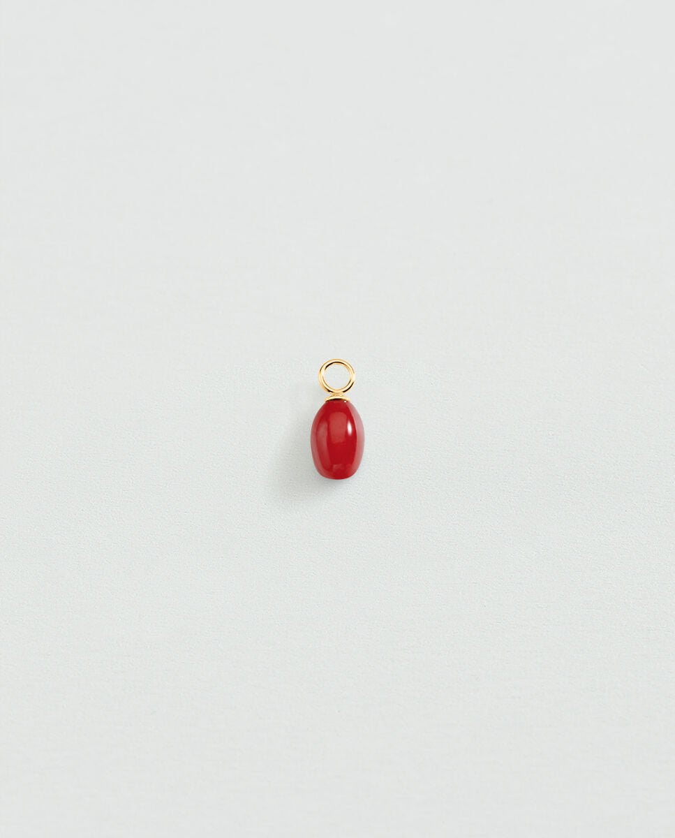 Imagen 0 de Colgante talismans acabado en oro con piedra natural Rojo
