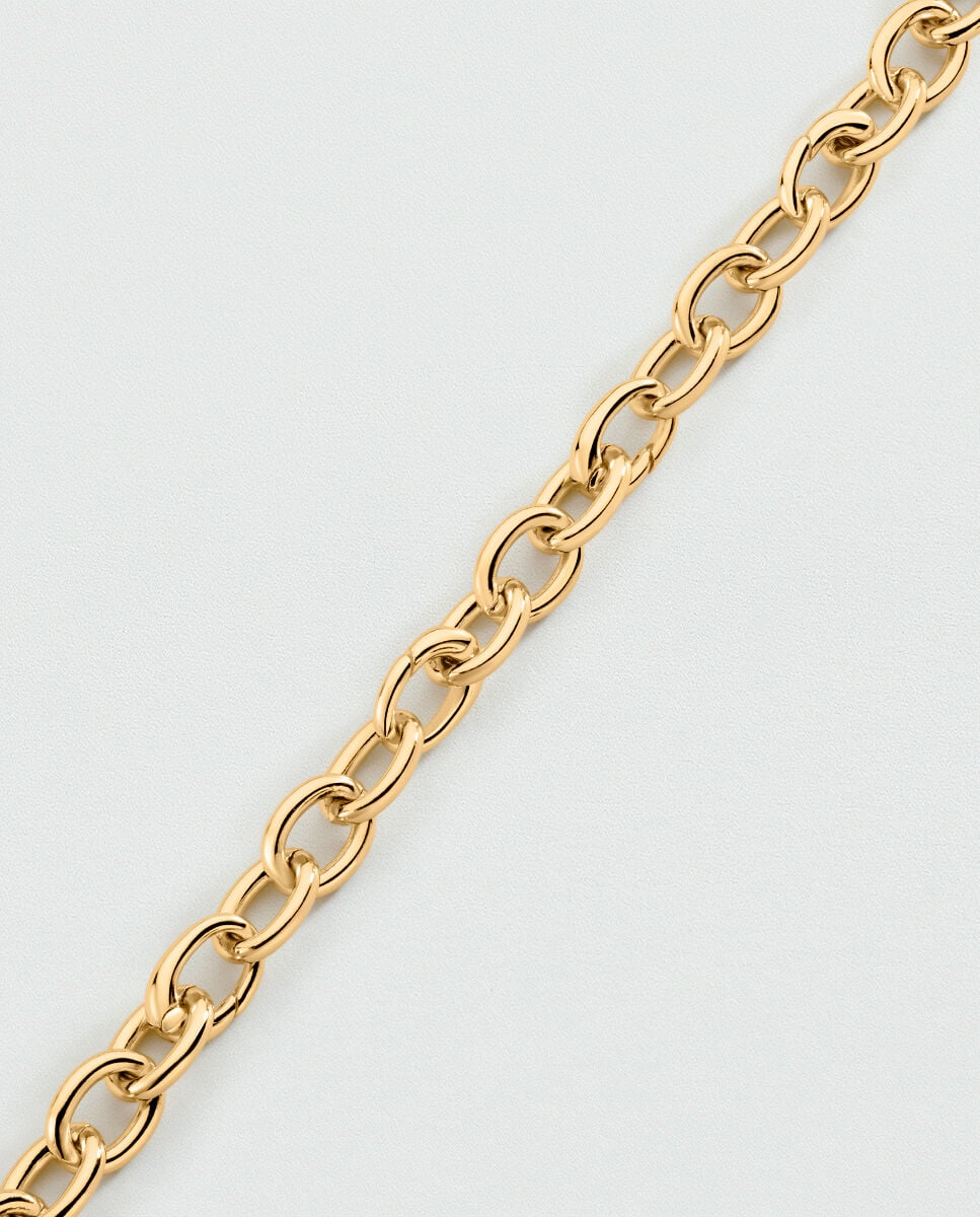 Imagen 2 de Pulsera de eslabones talismans acabada en oro articulada tipo malla - Agatha Paris - Dorado Dorado