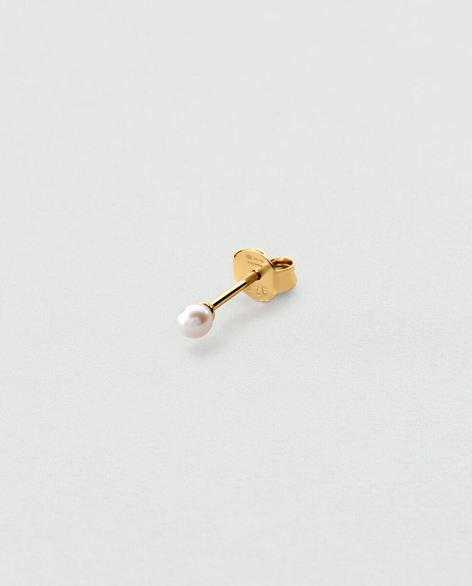 Piercing mix&match de plata de ley con baño de oro y - Agatha Paris - Perla Perla-2