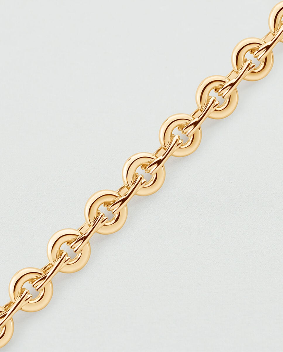 Pulsera rovilo acabada en oro de eslabones - Agatha Paris - Dorado Dorado-2