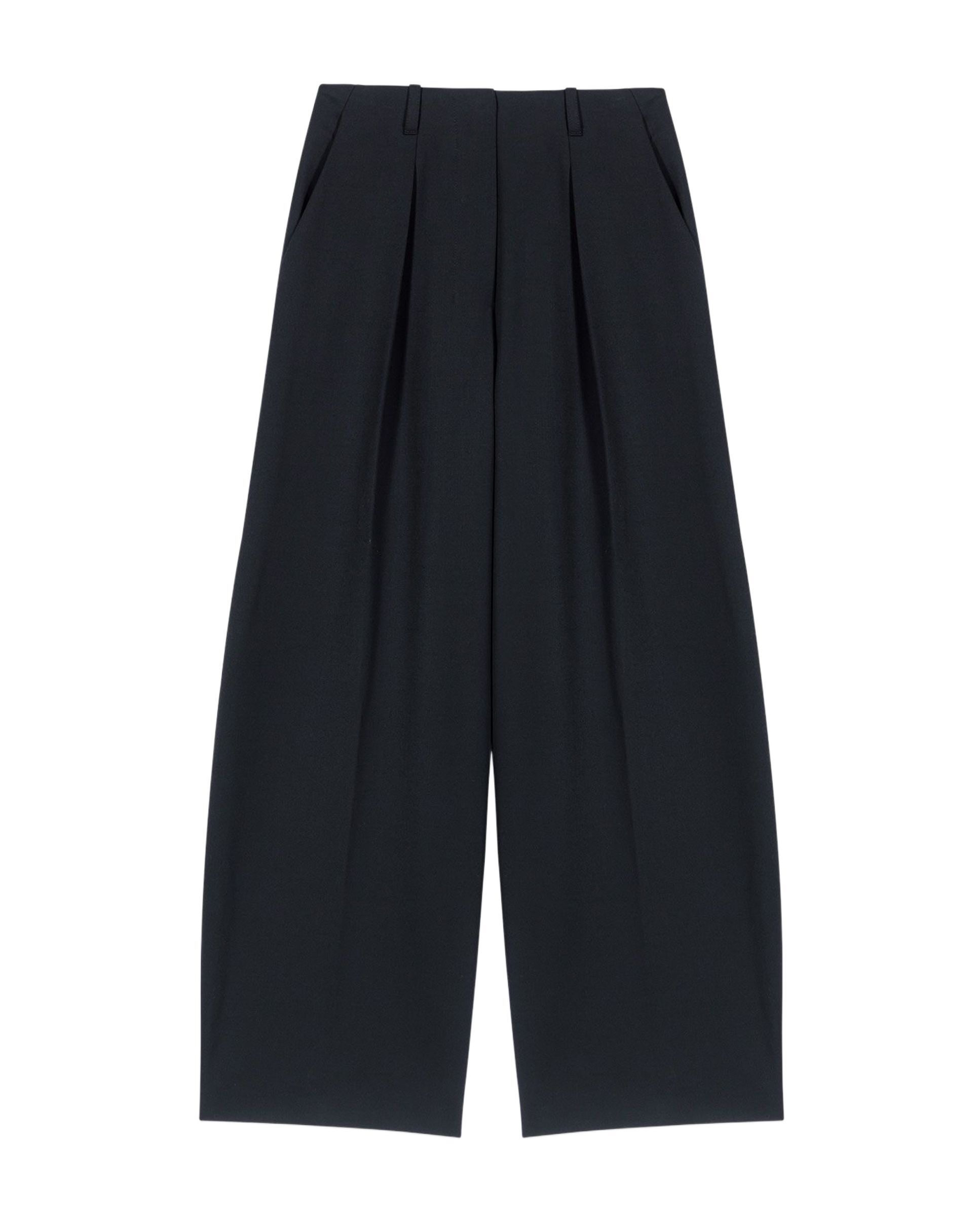 Pantalón de mujer palazzo talle alto - Maje - Negro Negro-8