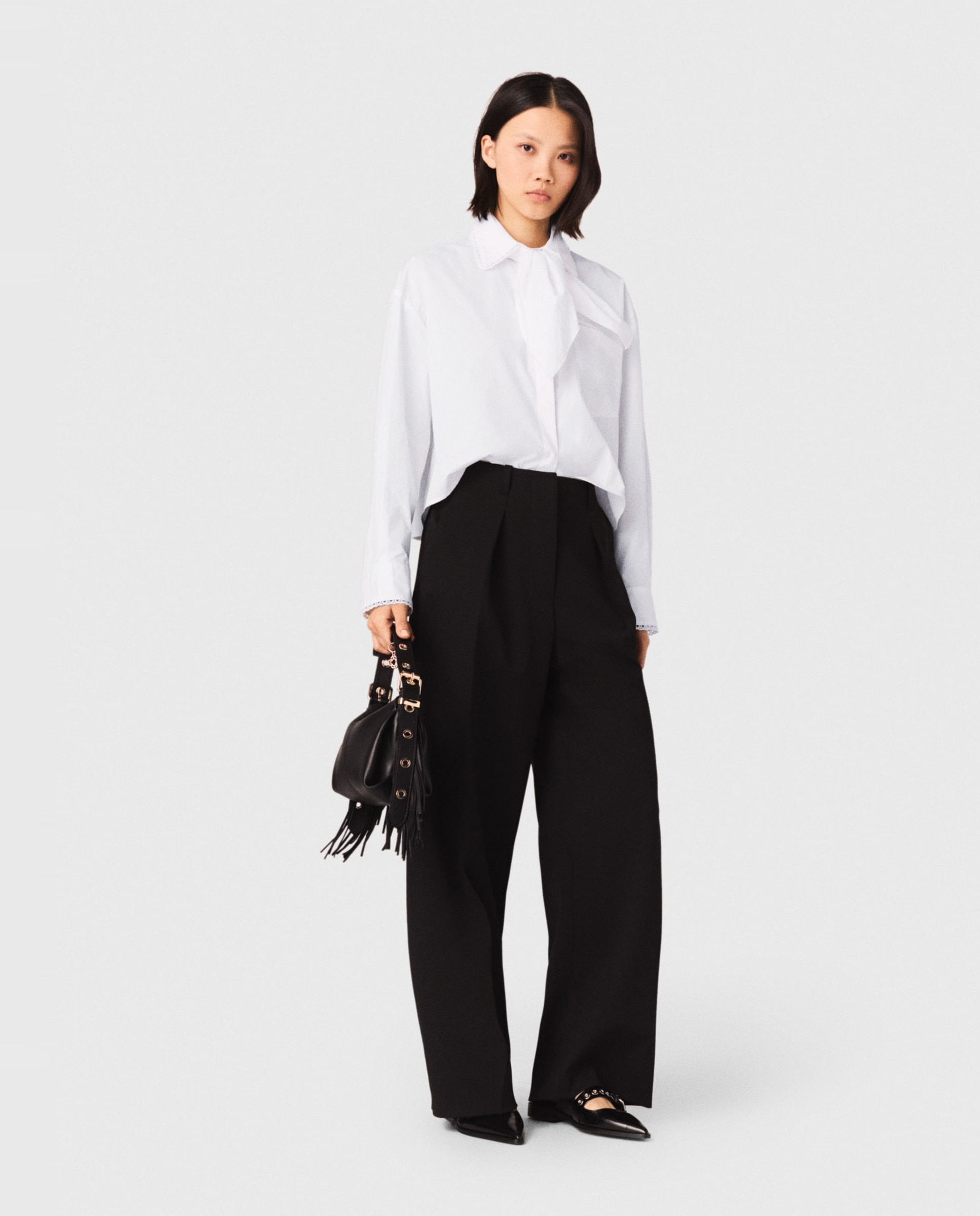 Pantalón de mujer palazzo talle alto
