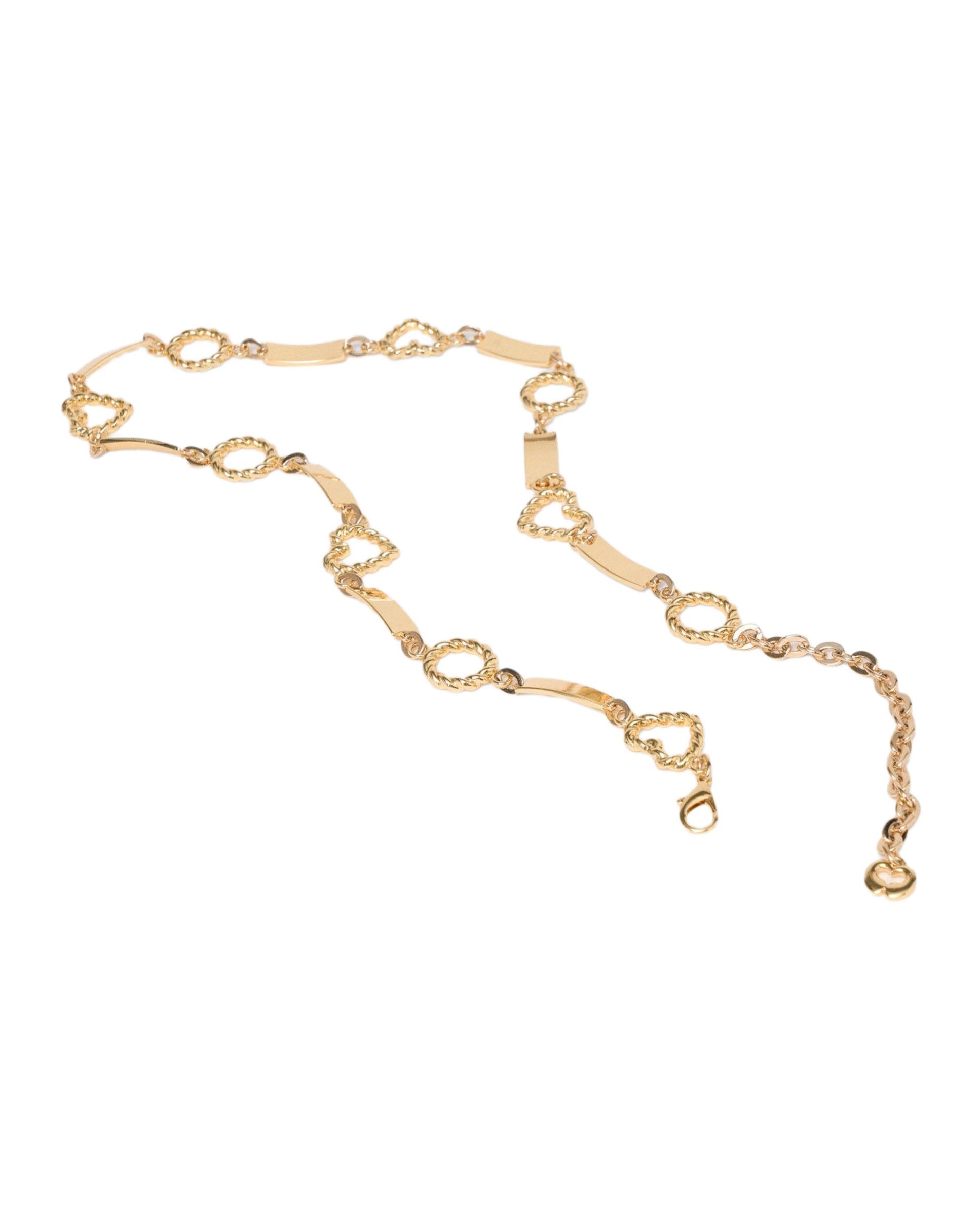 Cinturón de fiesta de cadena dorada trenzada - Maje - Oro Oro-3