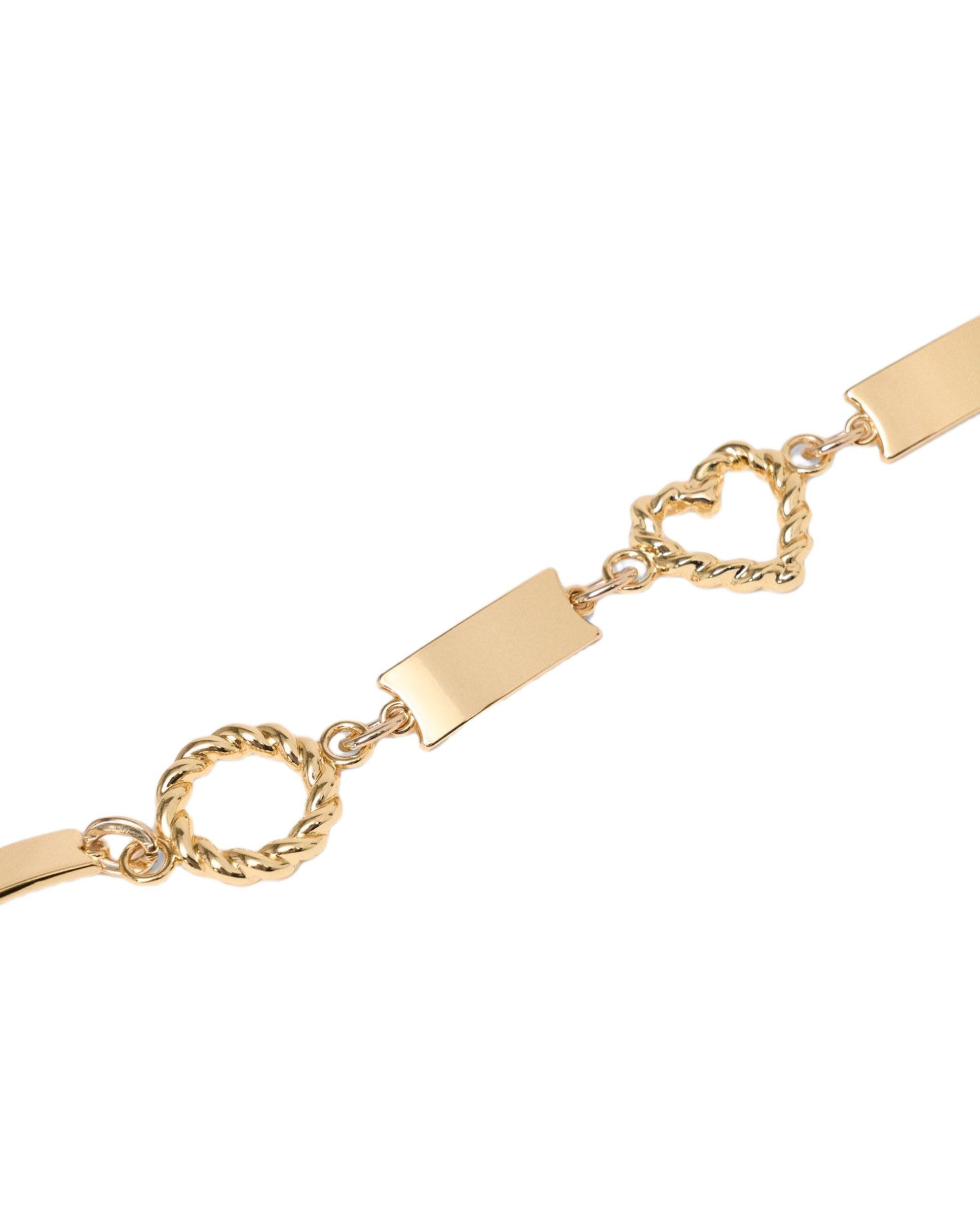 Cinturón de fiesta de cadena dorada trenzada - Maje - Oro Oro-5