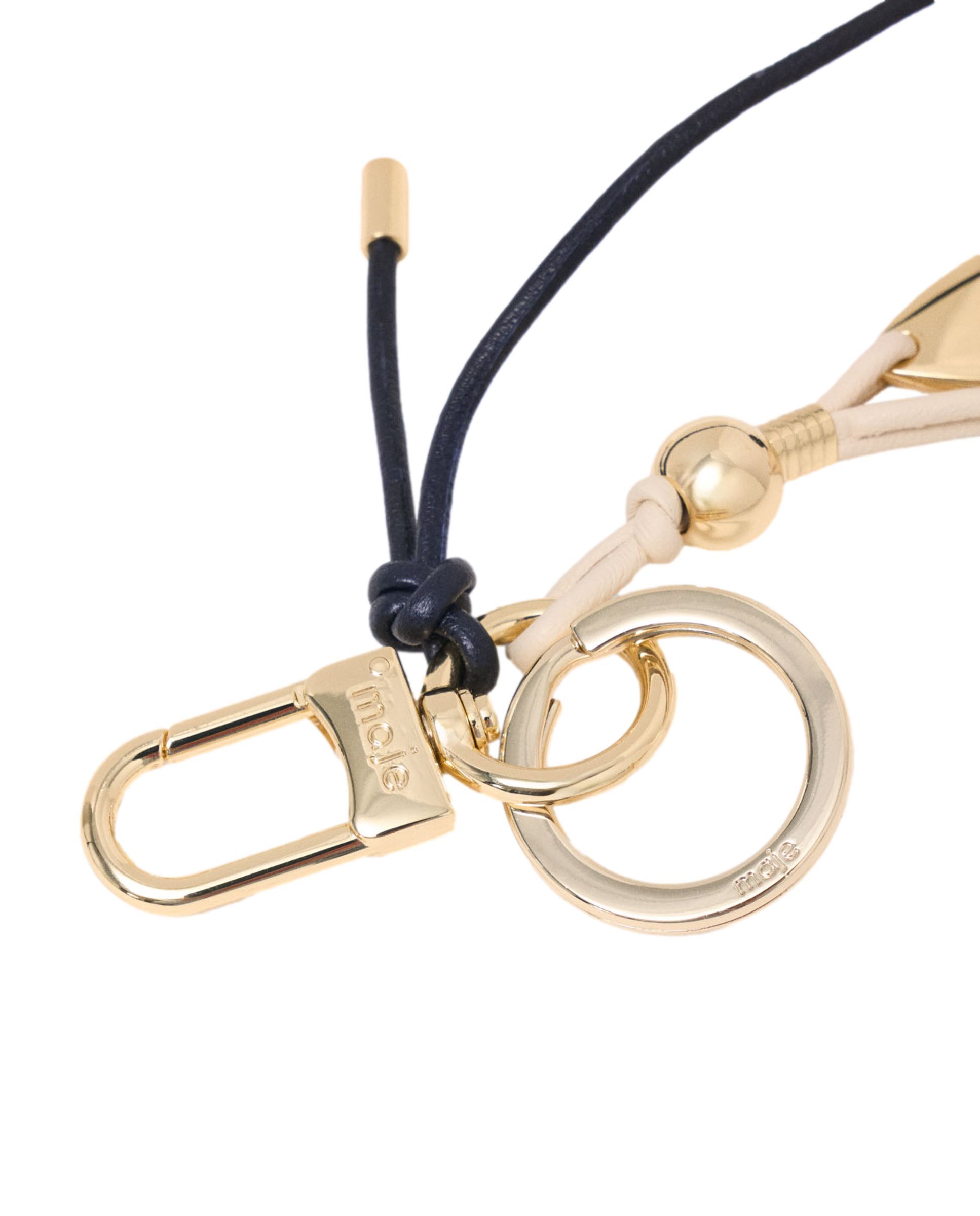 Llavero de mujer con colgantes en piel y metal, estilo marinero - Maje - Multicolor Multicolor-4