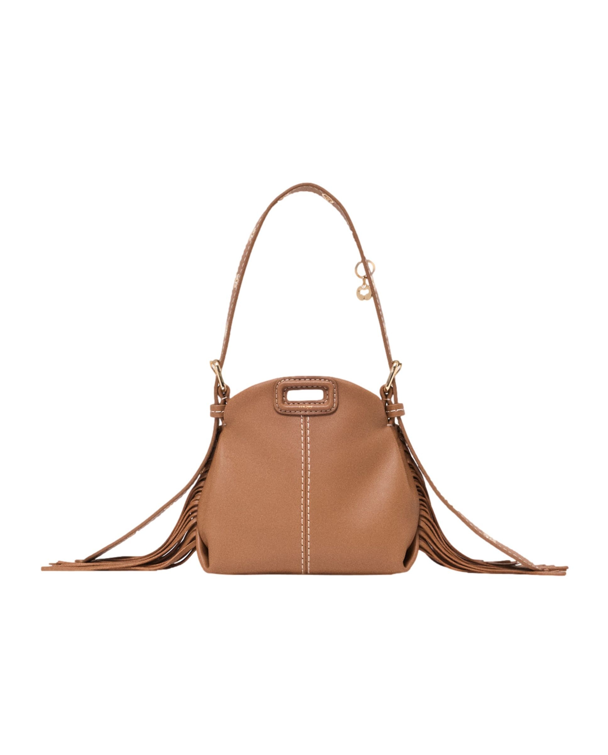 Imagen 0 de Bolso micro miss m de piel con pespuntes, multiposición y cierre solapa Marrón