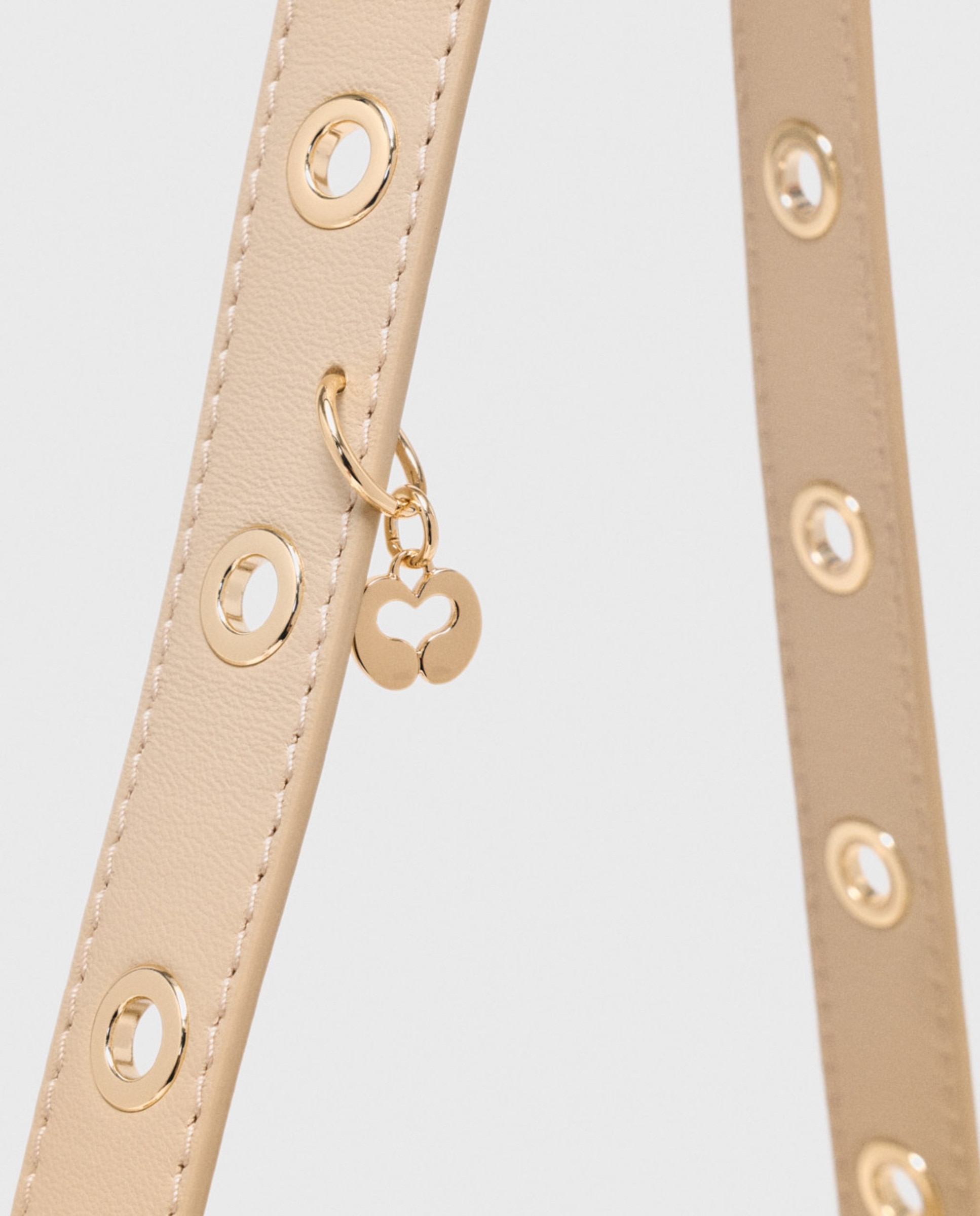 Bolso bandolera miss m mini de piel pespunteada con solapa multiposición - Maje - Crema Crema-11