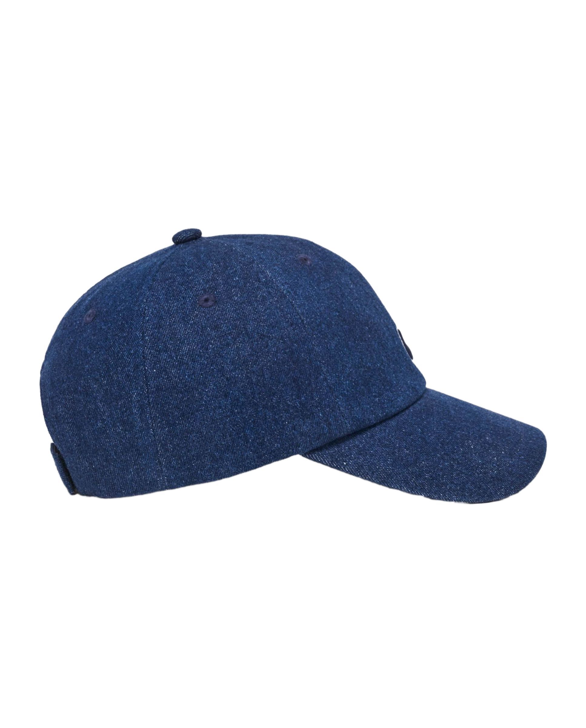Gorra de mujer de denim crudo con logo bordado - Maje - Azul marino Azul marino-6