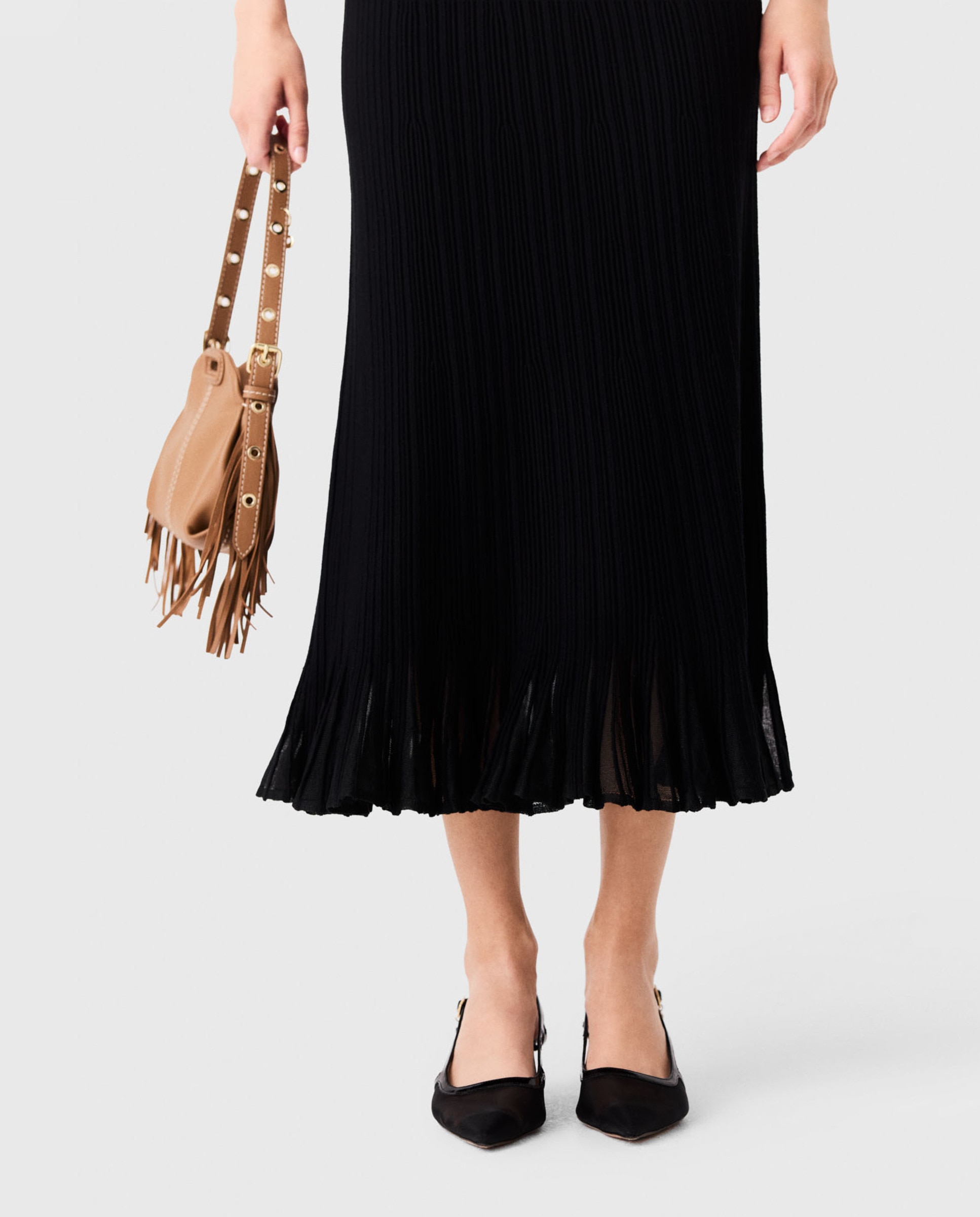 Imagen 2 de Zapatos de salón de mujer de charol y rejilla - Maje - Negro Negro