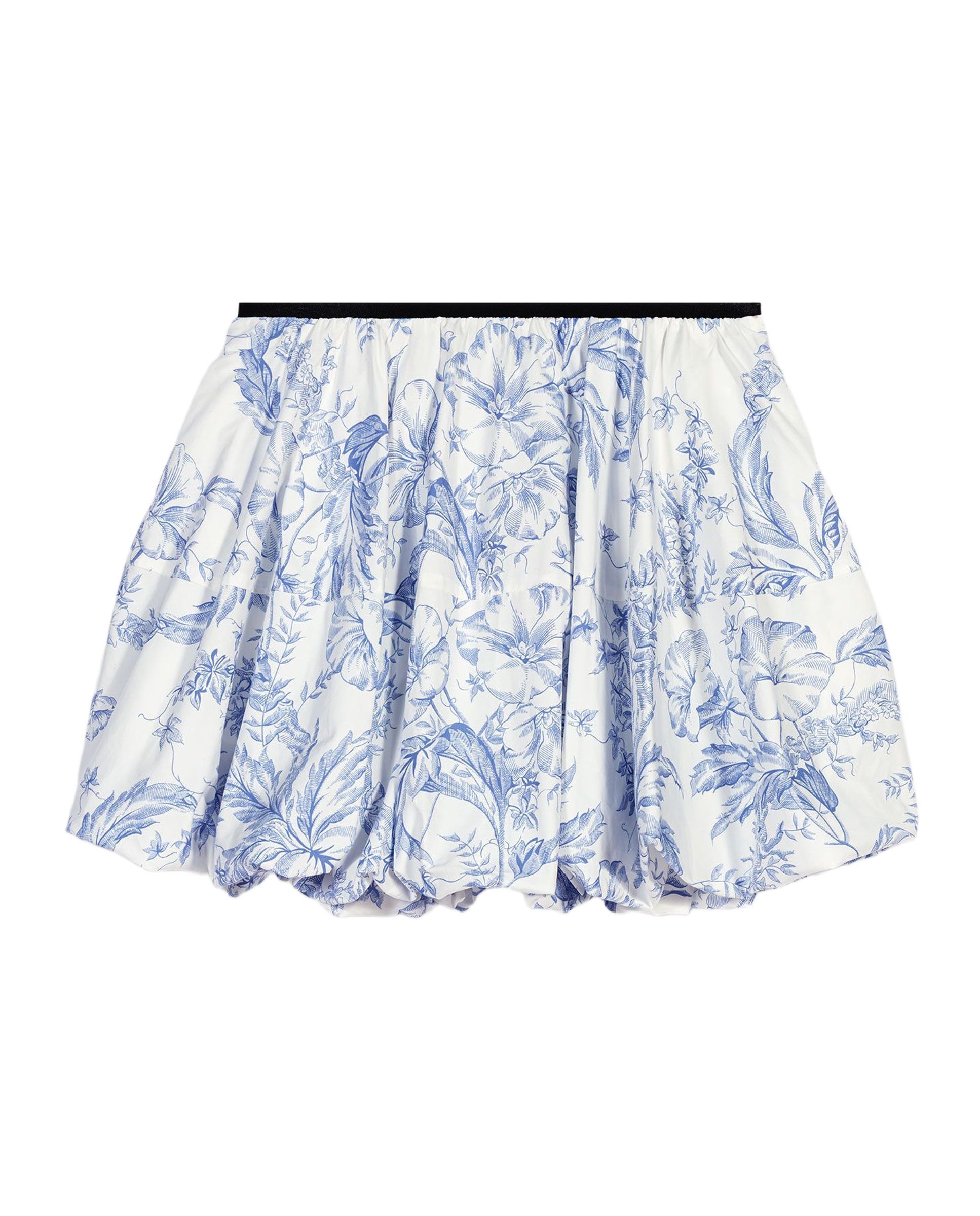 Falda corta abullonada estampada - Maje - Azul claro Azul claro-8