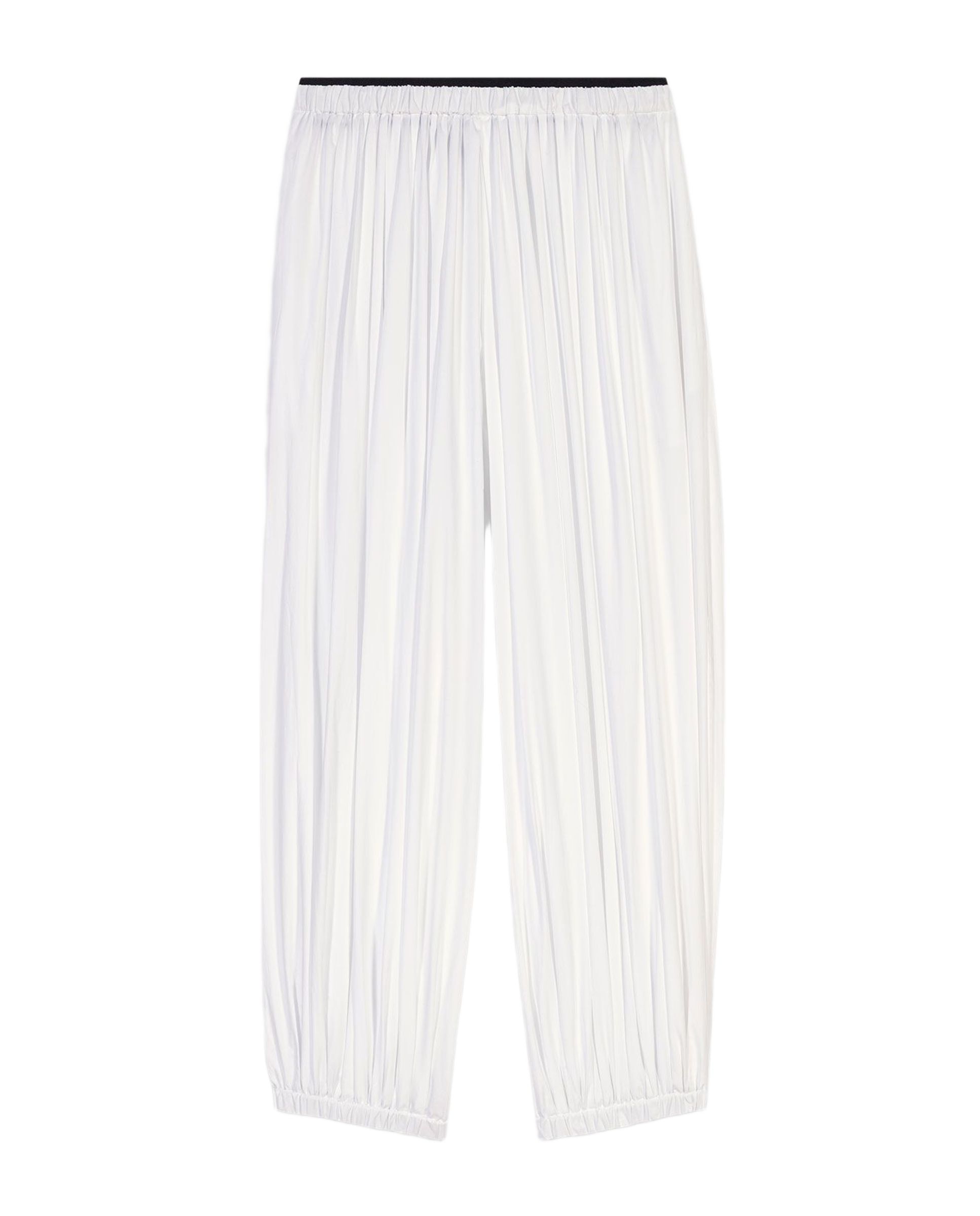 Pantalones jogger de mujer sarouel de algodón - Maje - Blanco Blanco-8