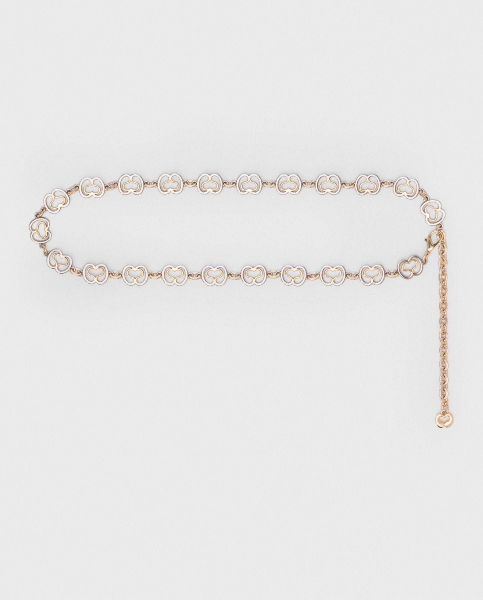 Cinturón de mujer eslabones corazón dorados - Maje - Oro / Plata Oro / Plata-1