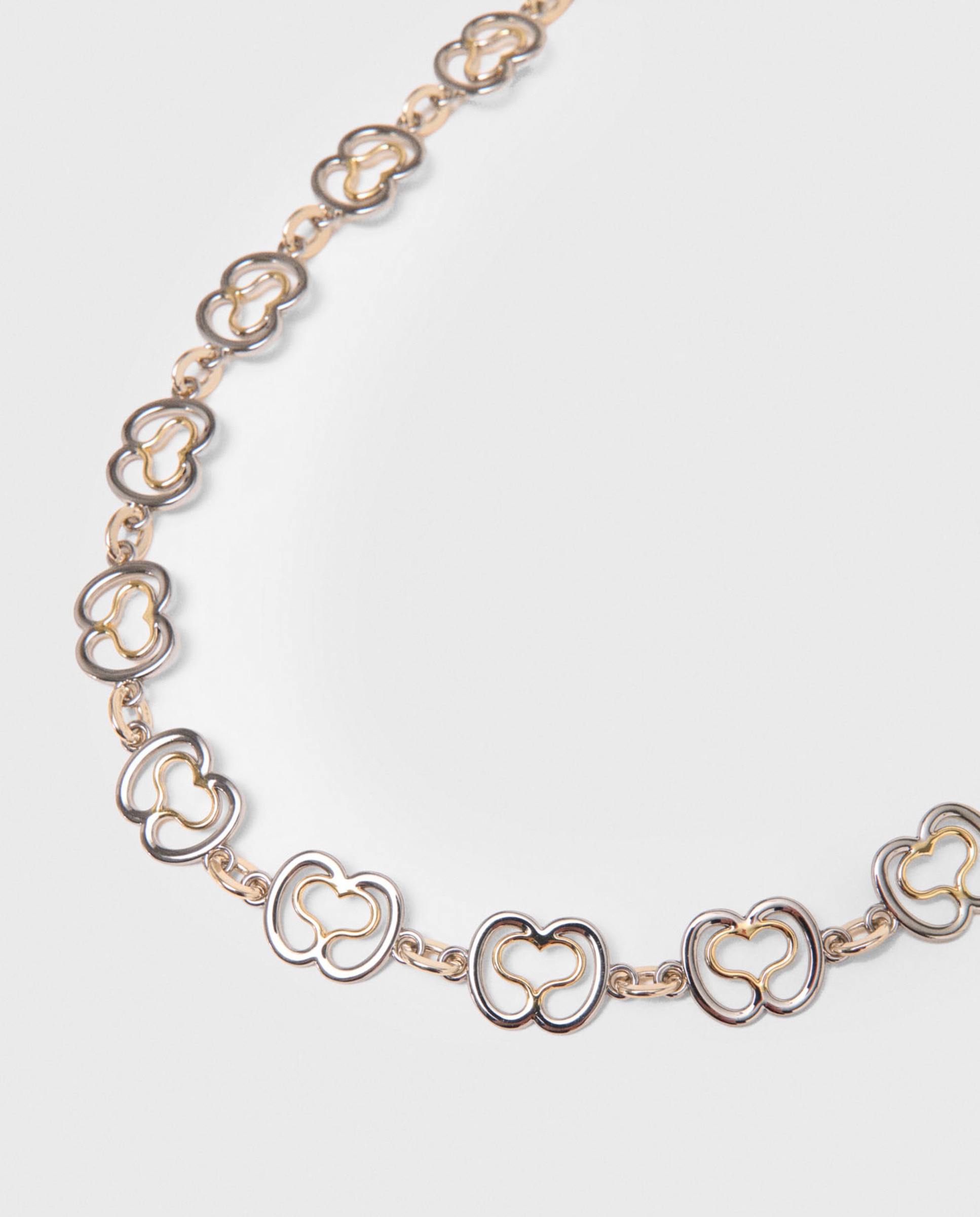 Cinturón de mujer eslabones corazón dorados - Maje - Oro / Plata Oro / Plata-3