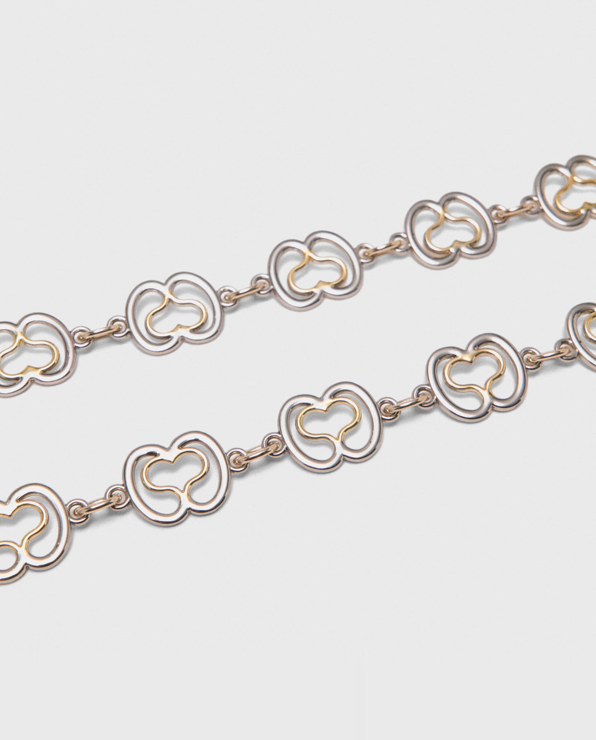 Cinturón de mujer eslabones corazón dorados - Maje - Oro / Plata Oro / Plata-6