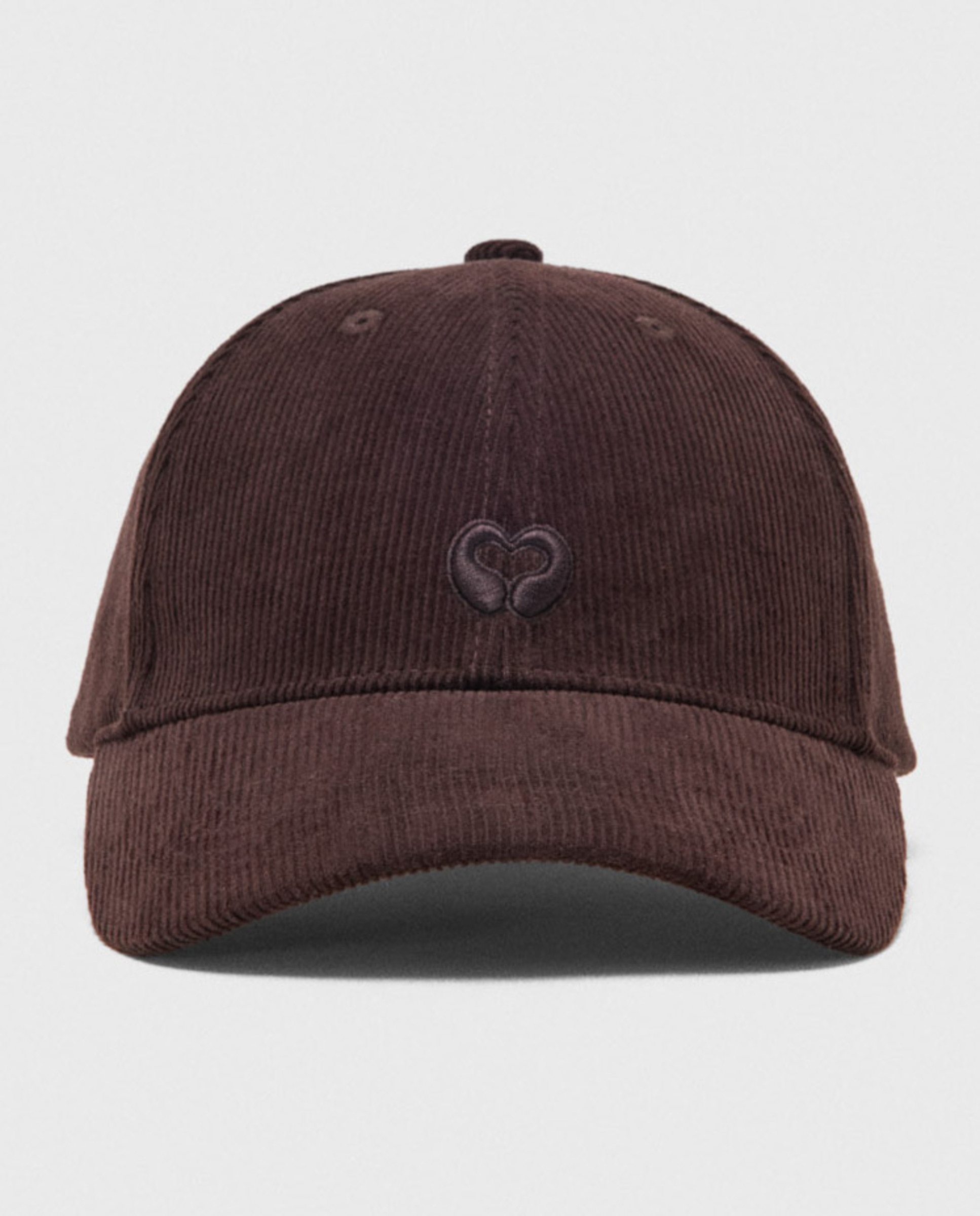 Gorra de mujer de pana de algodón con visera curva - Maje - Marrón oscuro Marrón oscuro-1