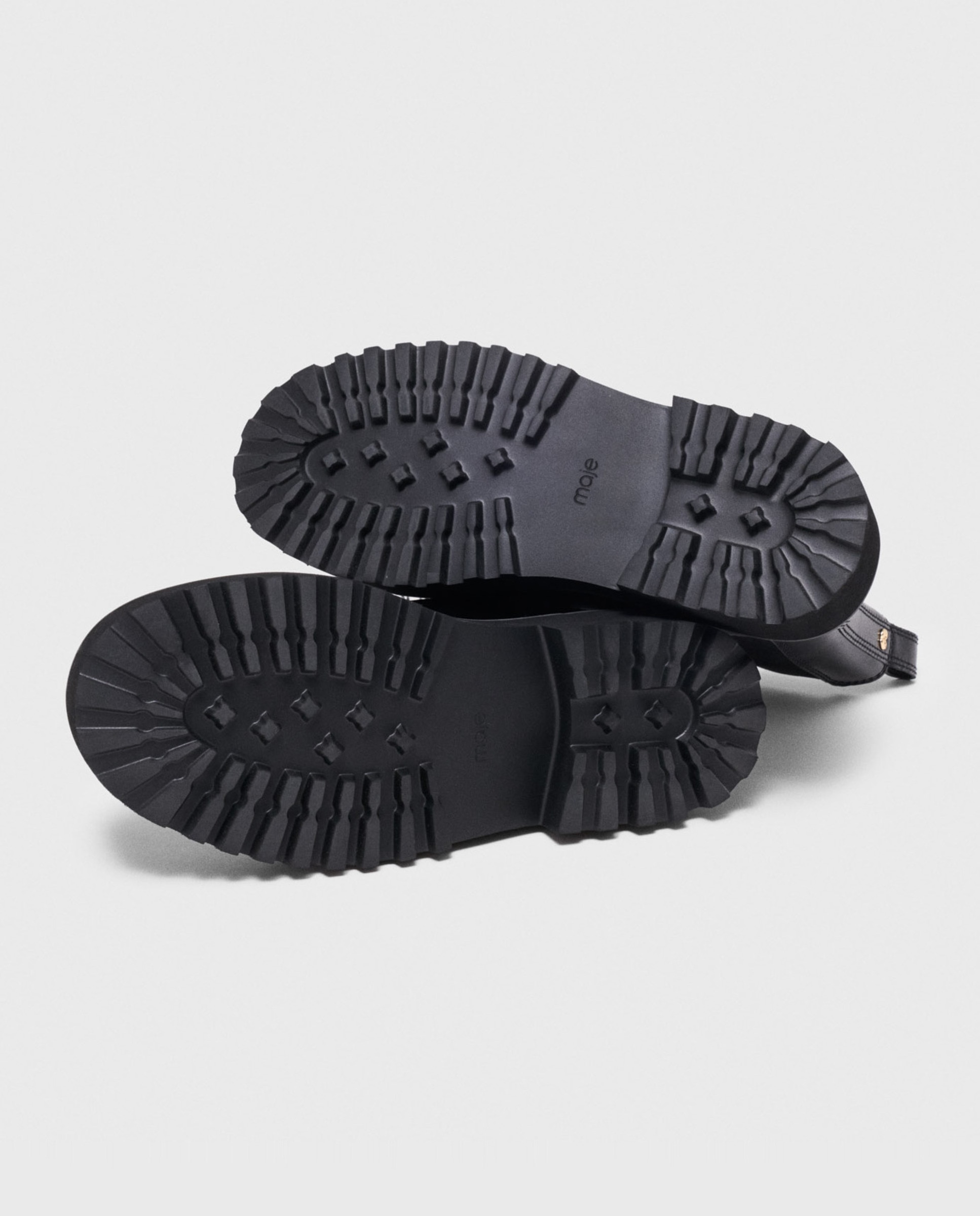 Imagen 10 de Botines chelsea de mujer de piel y plataforma - Maje - Negro Negro