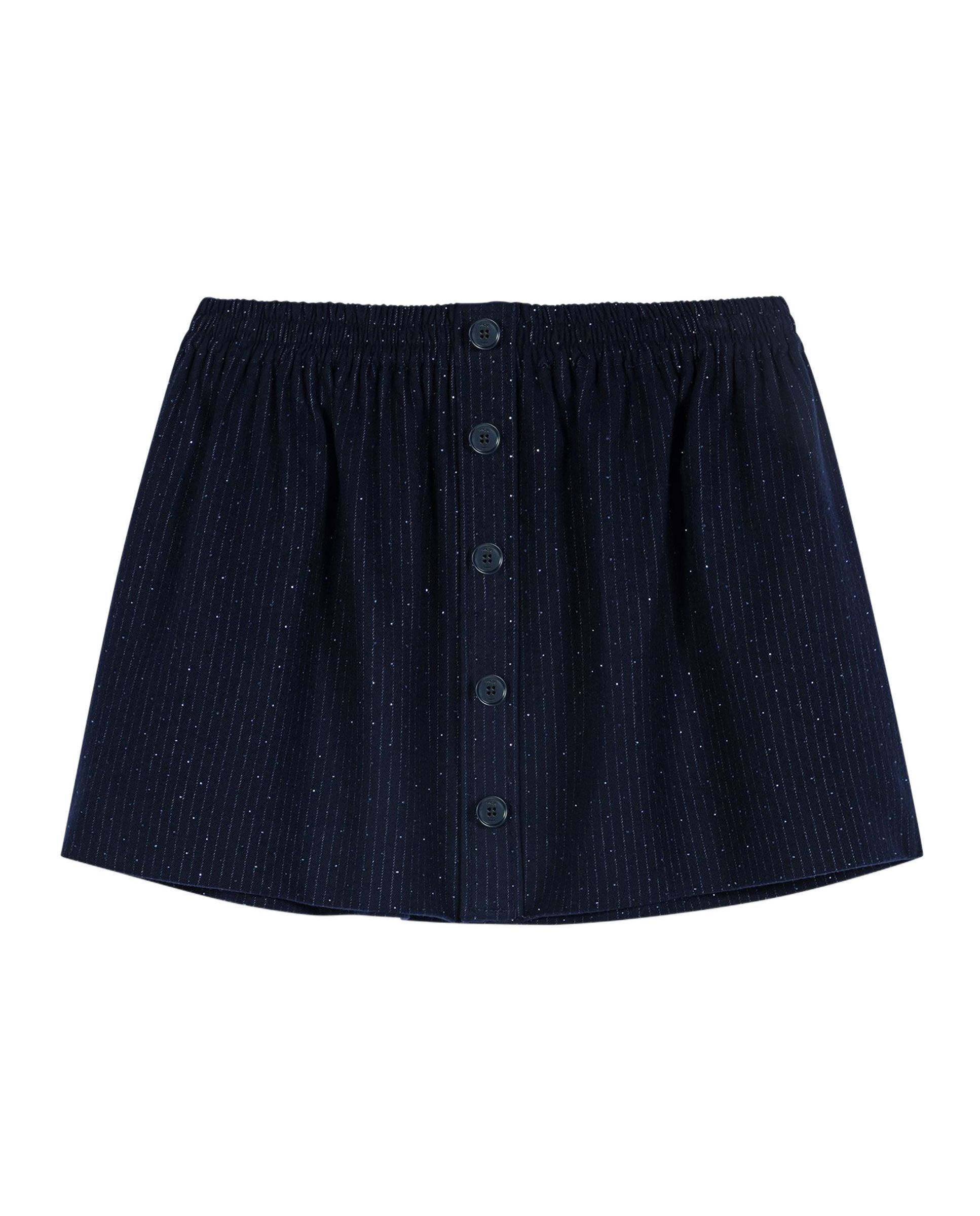Falda corta sastre con strass - Maje - Azul marino Azul marino-7