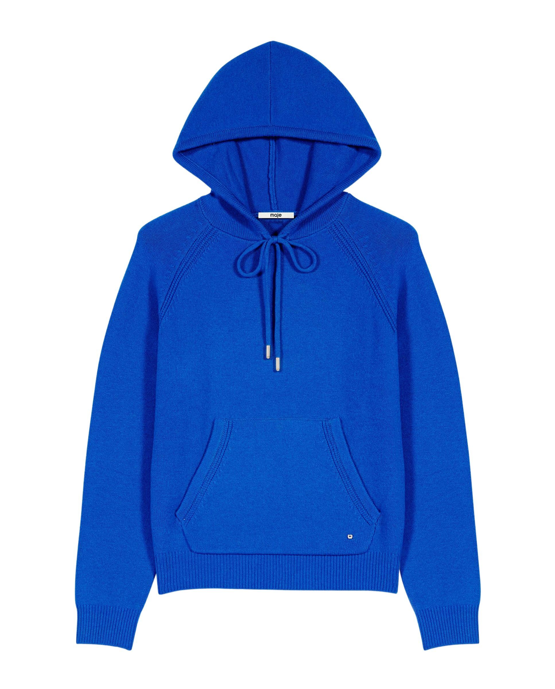 Jersey de mujer con capucha - Maje - Azul Azul-8