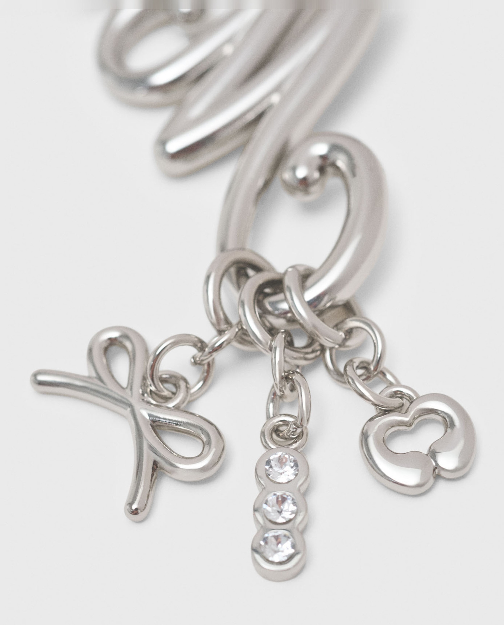 Llavero joya con strass - Maje - Plata Plata-4
