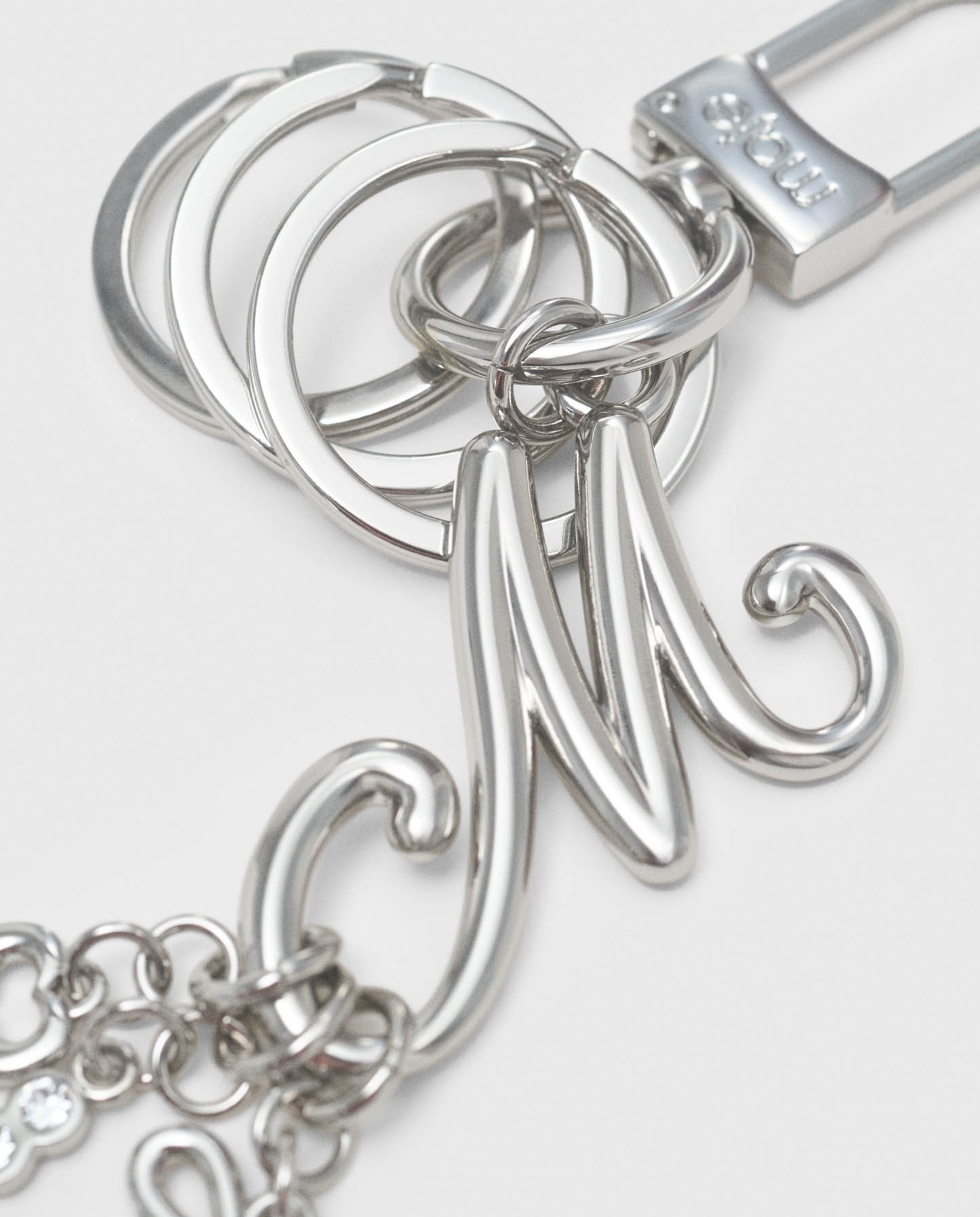 Llavero joya con strass - Maje - Plata Plata-10