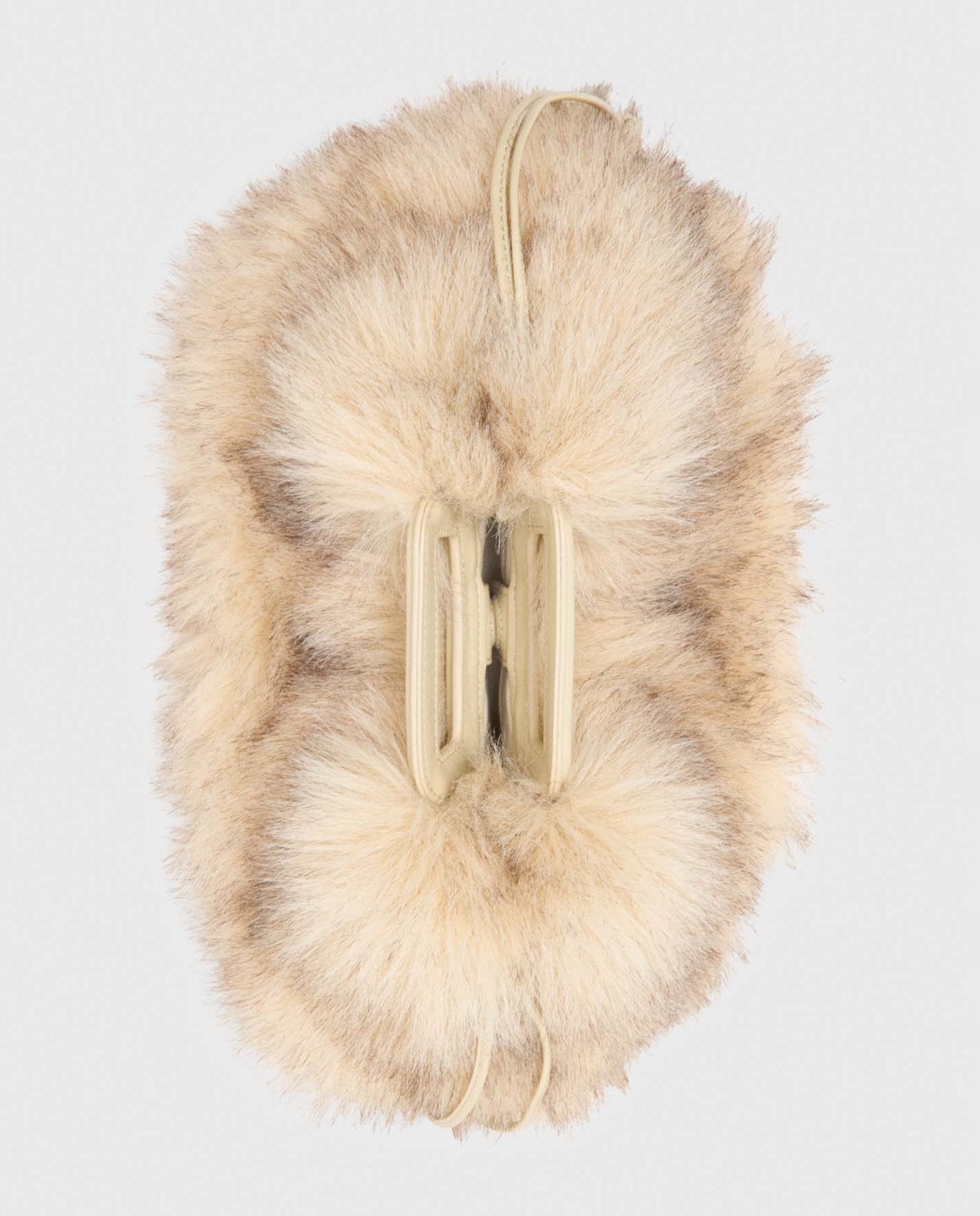 Bolso de hombro de mujer efecto pelo - Maje - Beige Beige-9