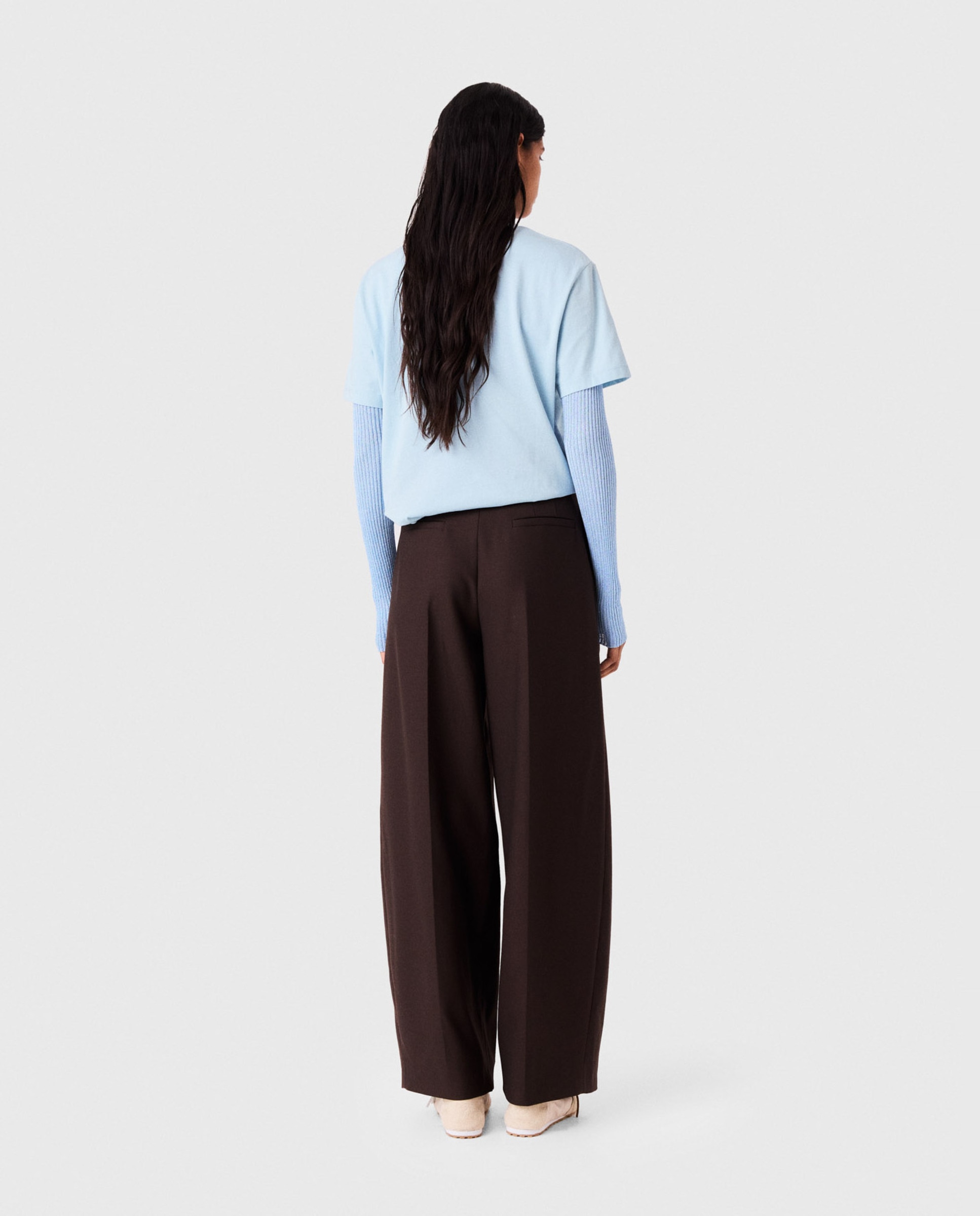 Camiseta de mujer oversize con estampado gráfico - Maje - Azul claro Azul claro-2