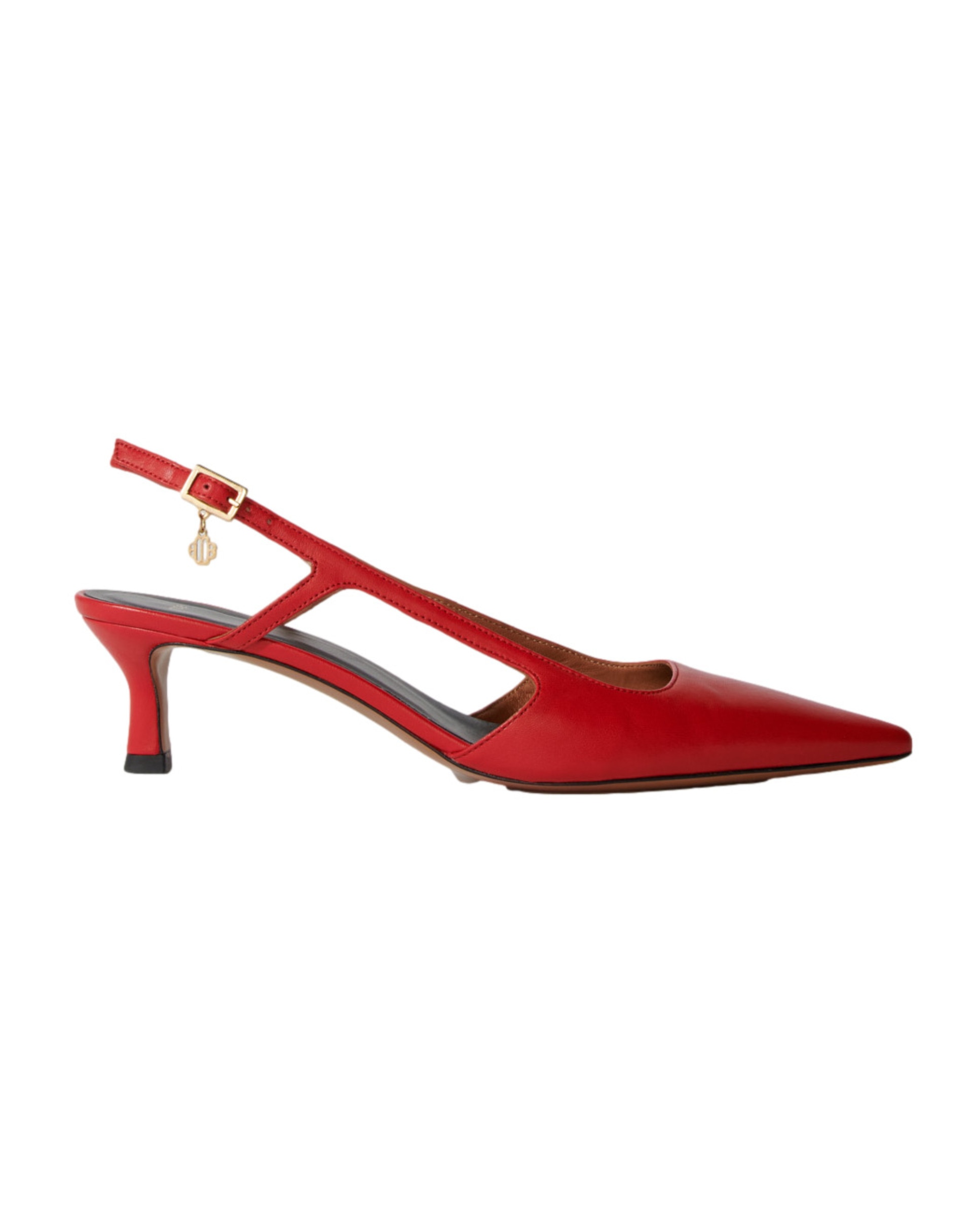 Zapatos de salón de mujer destalonados de piel