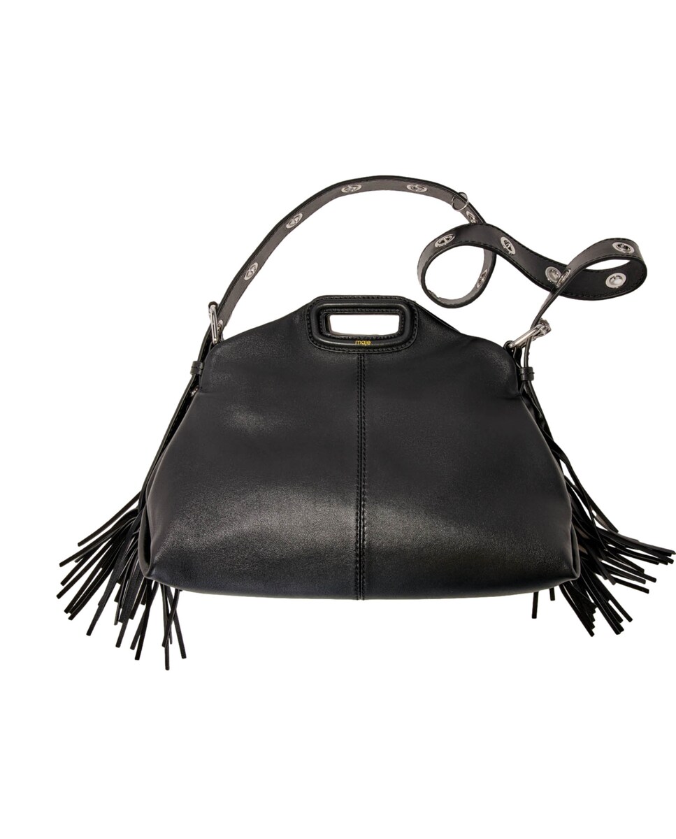 Bolso de hombro multiposición Miss M de piel color negro · Maje