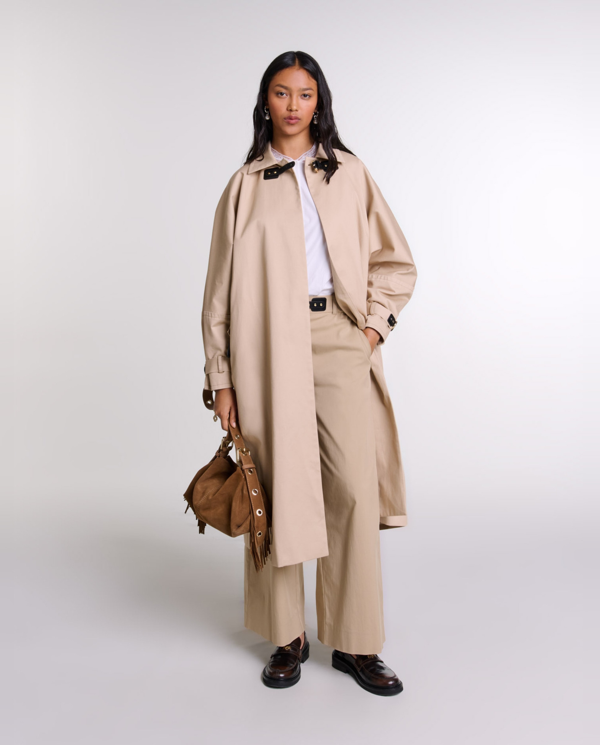 Gabardina de mujer larga
