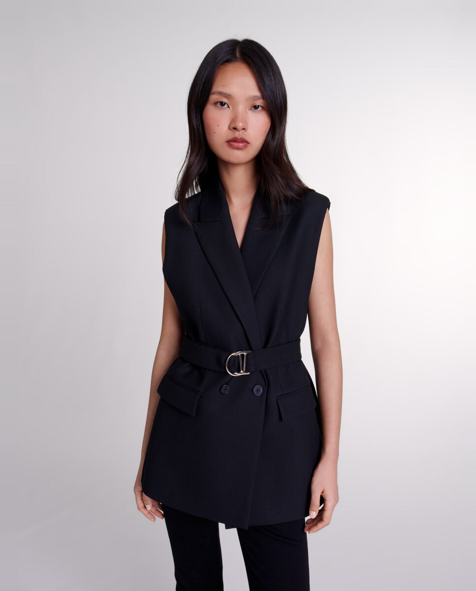 Chaqueta de mujer de traje sin mangas · Maje · El Corte Inglés - Main Image