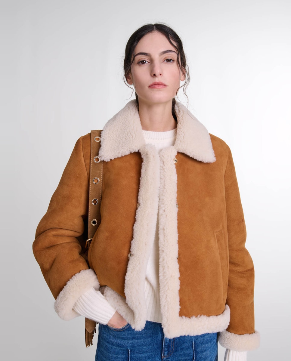 Sfera Chaqueta Piel Sfera Piel Conejo Abrigo Pelo Corto Sfera