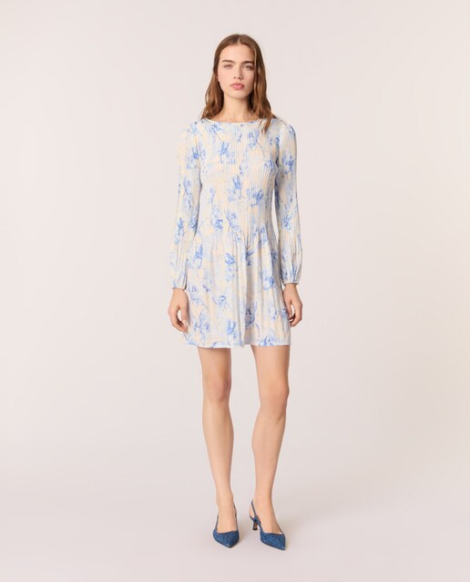 Imagen 0 de Vestido plisado estampado