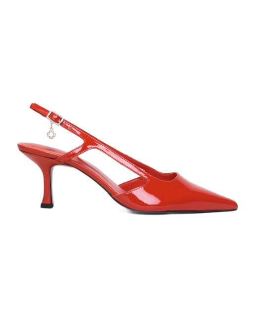 Imagen 0 de Zapato de mujer de tacón slingback de charol