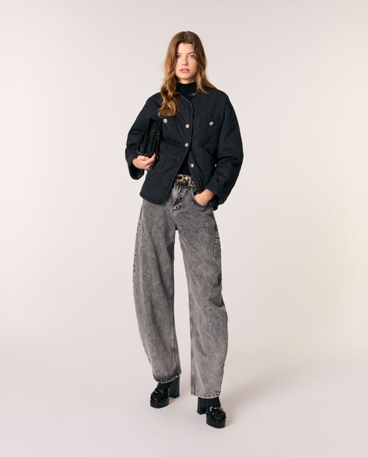 Imagen 0 de Abrigo de mujer acolchado reversible